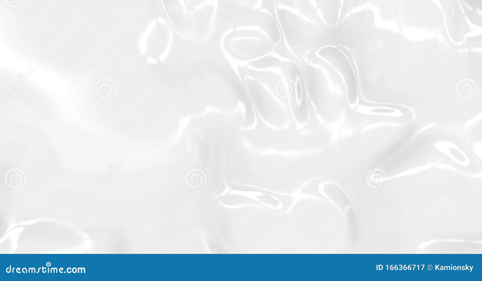 Liquid Abstract White Background. Smooth Glossy Texture 3D Rendering ...