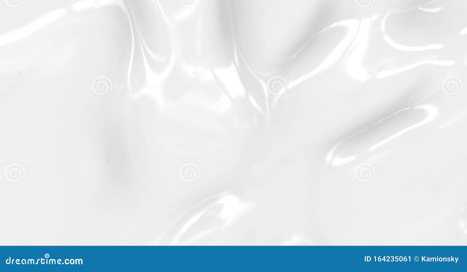 Liquid Abstract White Background. Smooth Glossy Texture 3D Rendering L ...