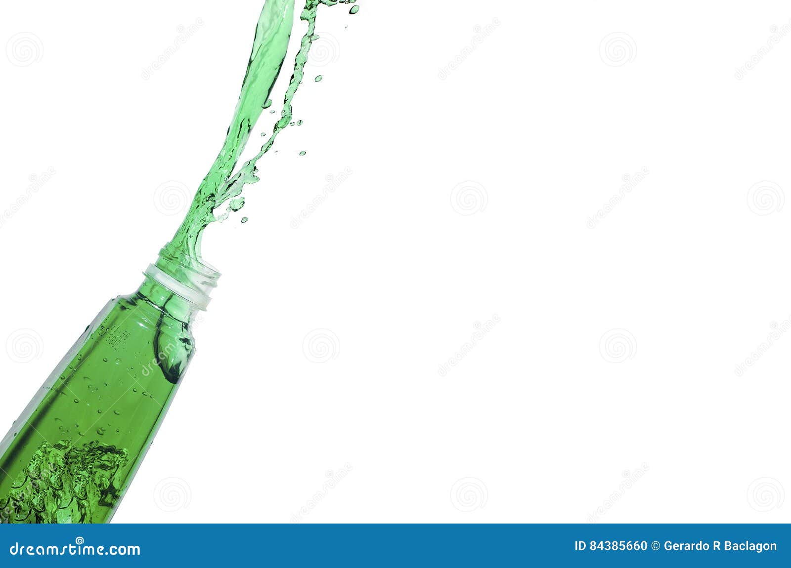 Liquid Bursting Out of a Water Bottle Stock Photo Image of juice
