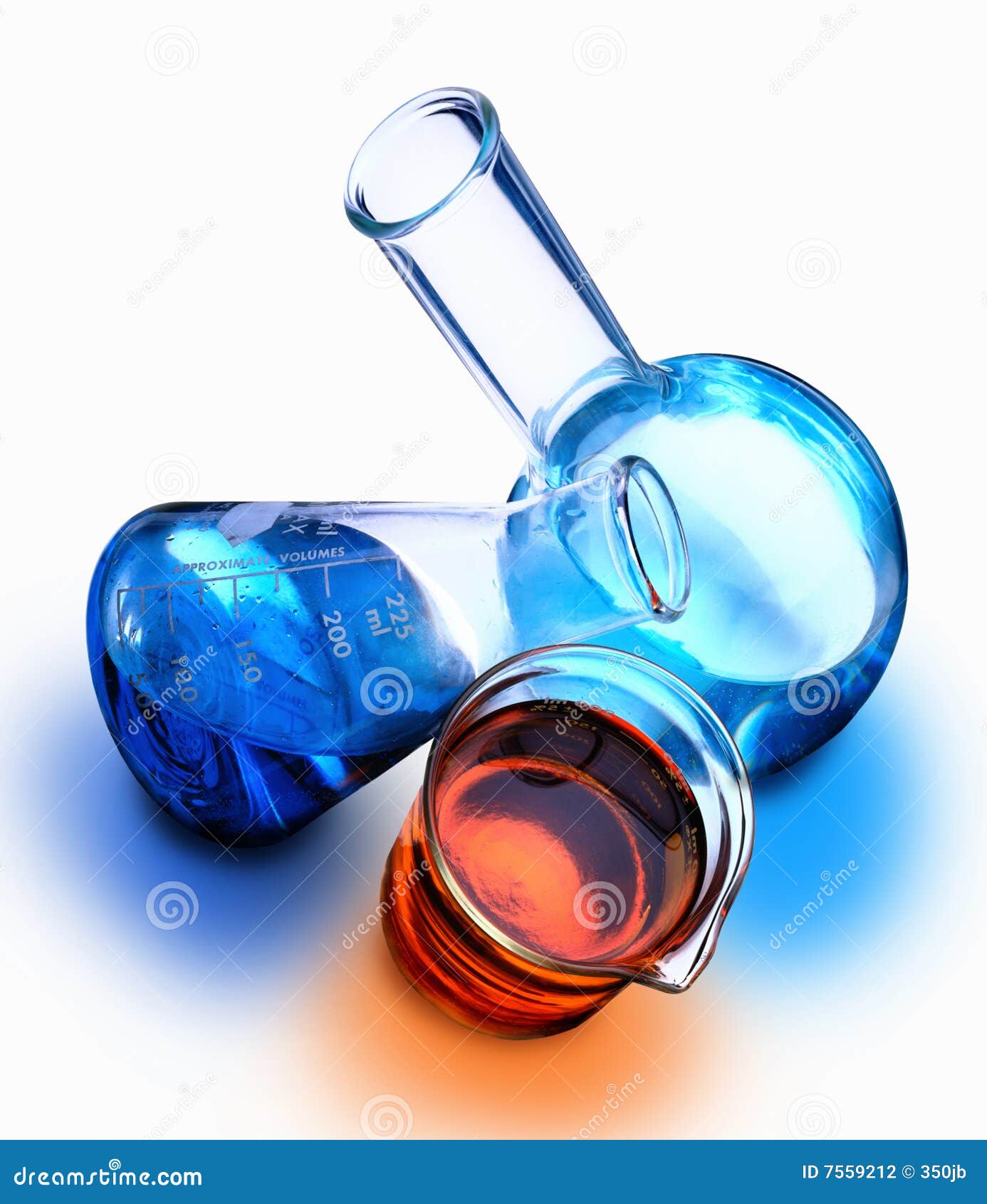 Liquid Chemicals stock photo. Image of industry, flask 7559212
