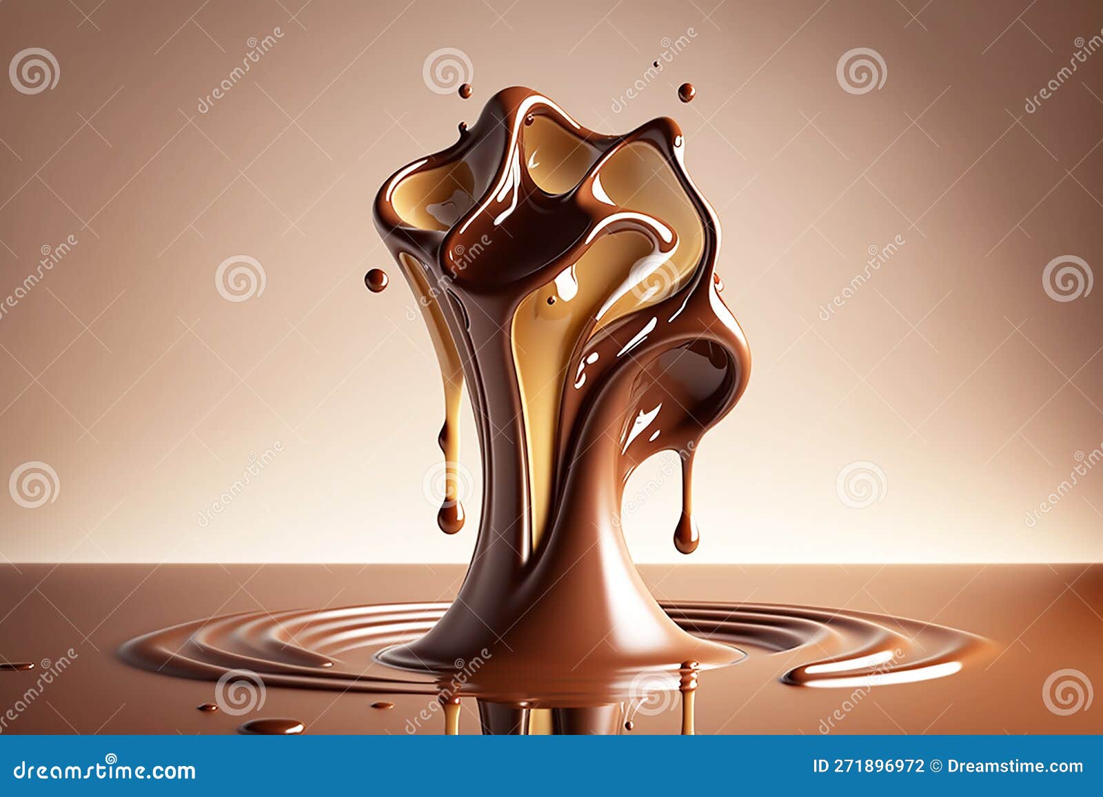 Liquid Chocolate, Splashes of Chocolate, Drips, Drops of Chocolate