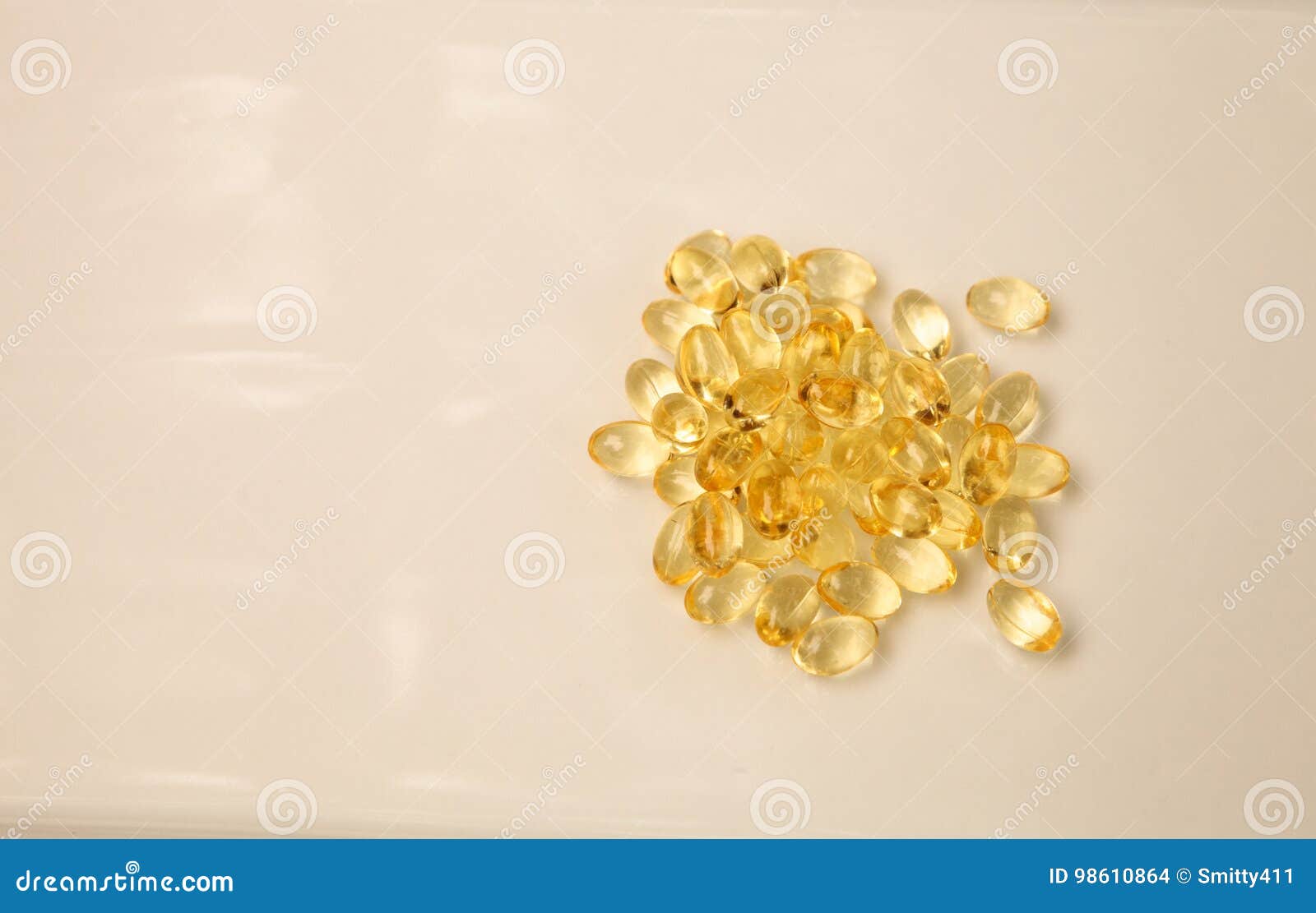 Liquid Gold Gel Capsule of Vitamin D Stock Photo Image of vitamin, yellow 98610864