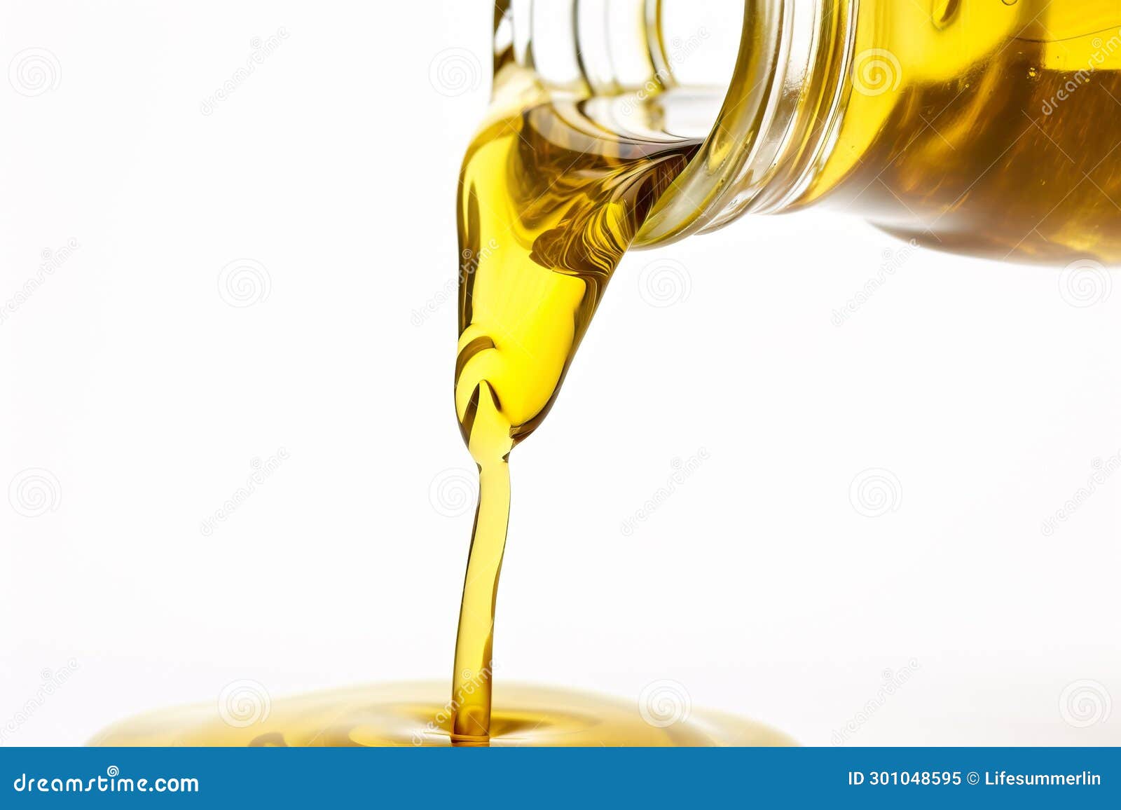 Liquid Gold Pouring Pure Olive Oil Elegance Stock Illustration