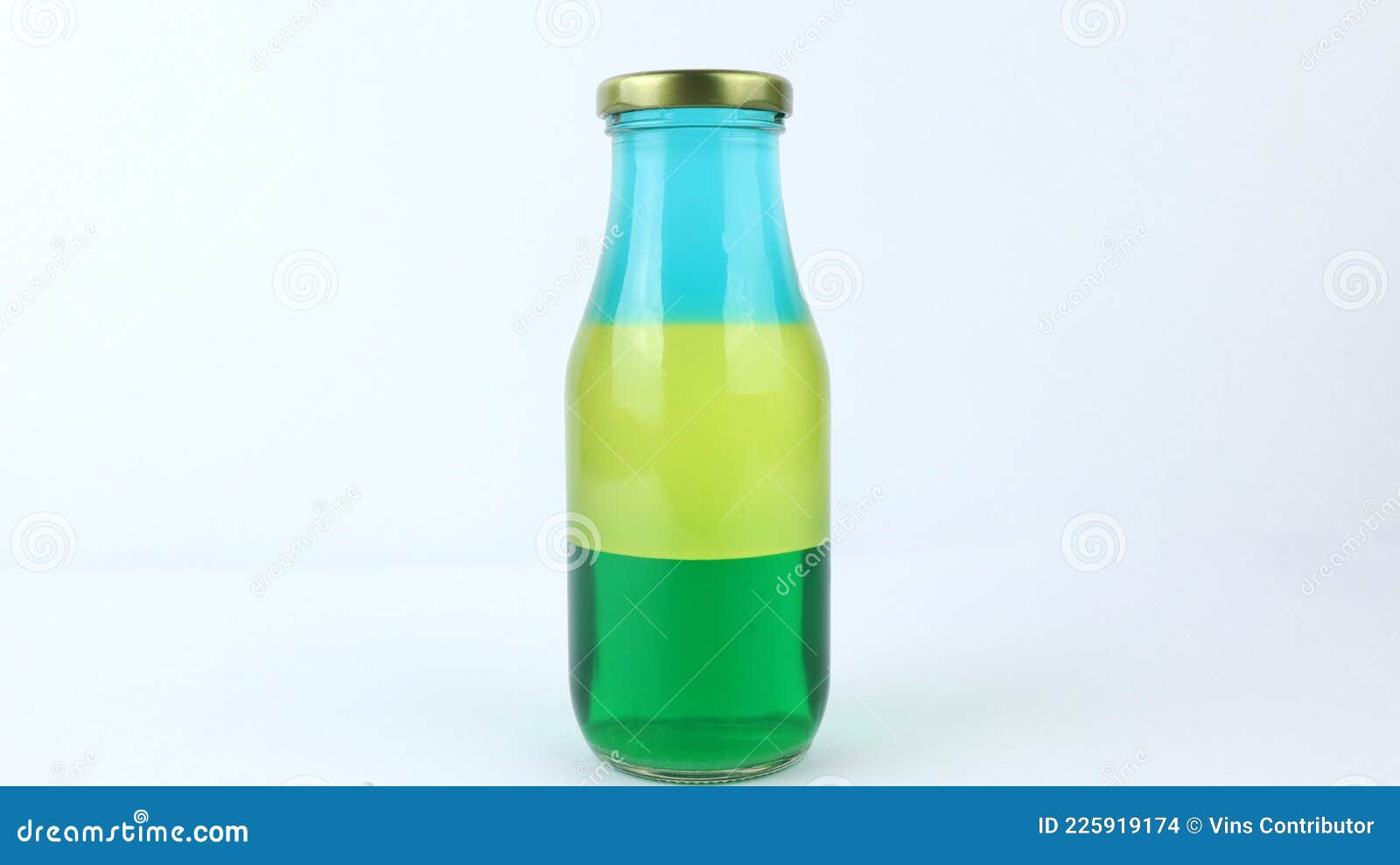 Liquid or Layer Density Experiment Using 3 Separate Layers Consisting