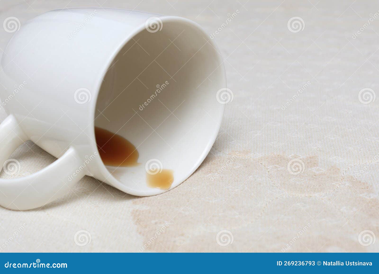 spilled coffee on memory foam mattress