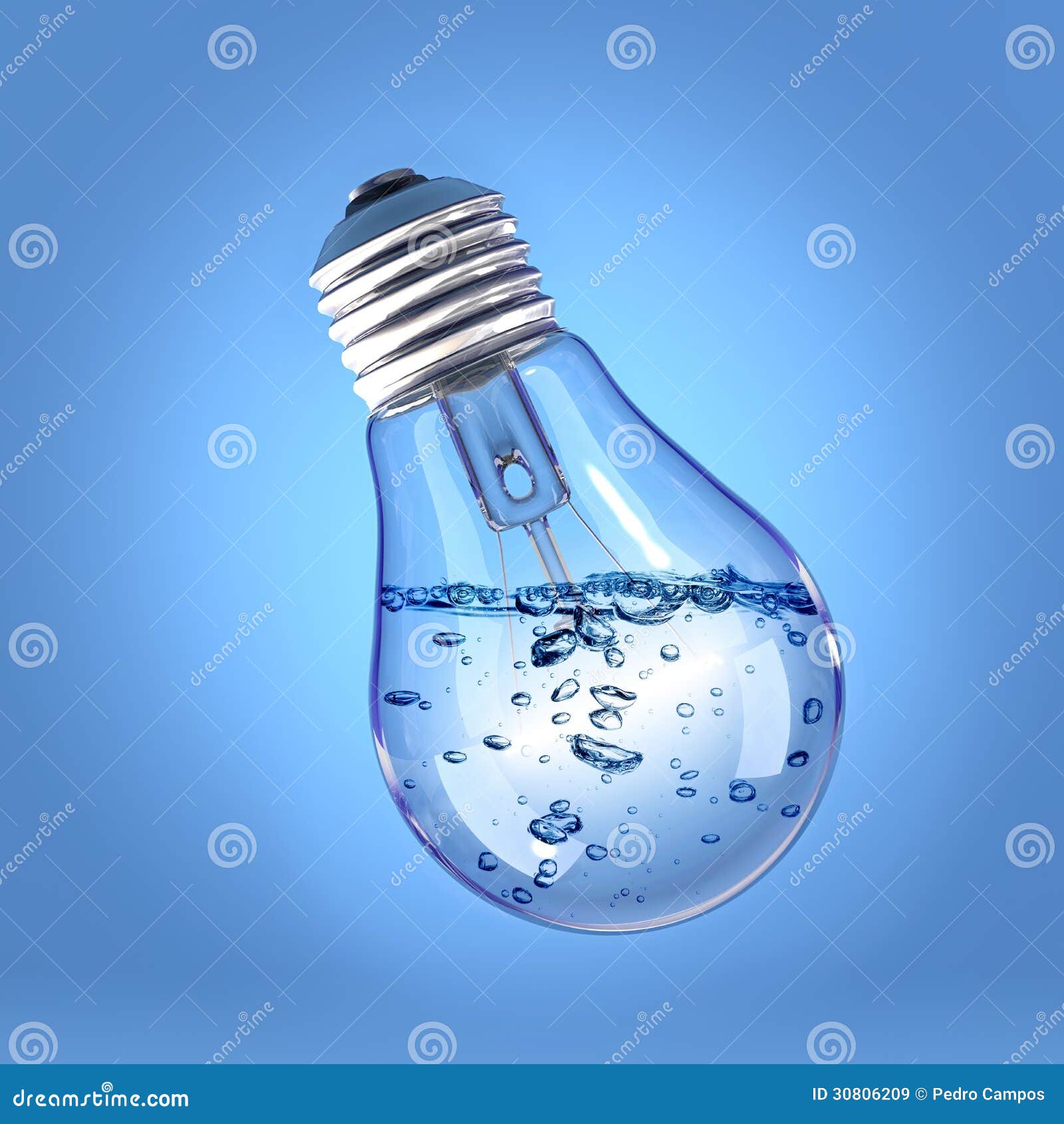 Liquid in a light bulb stock image. Image of electrical 30806209