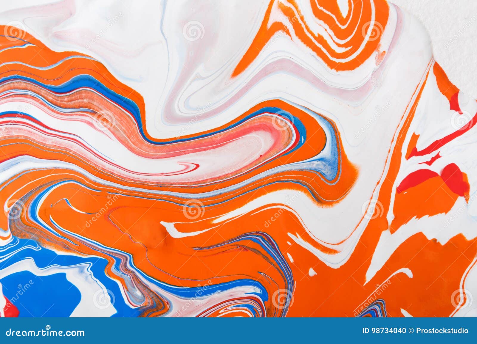 Liquid Marbling Acrylic Paint Background. Fluid Painting Abstract Texture  Stock Photo - Image of bright, contemporary: 98734040