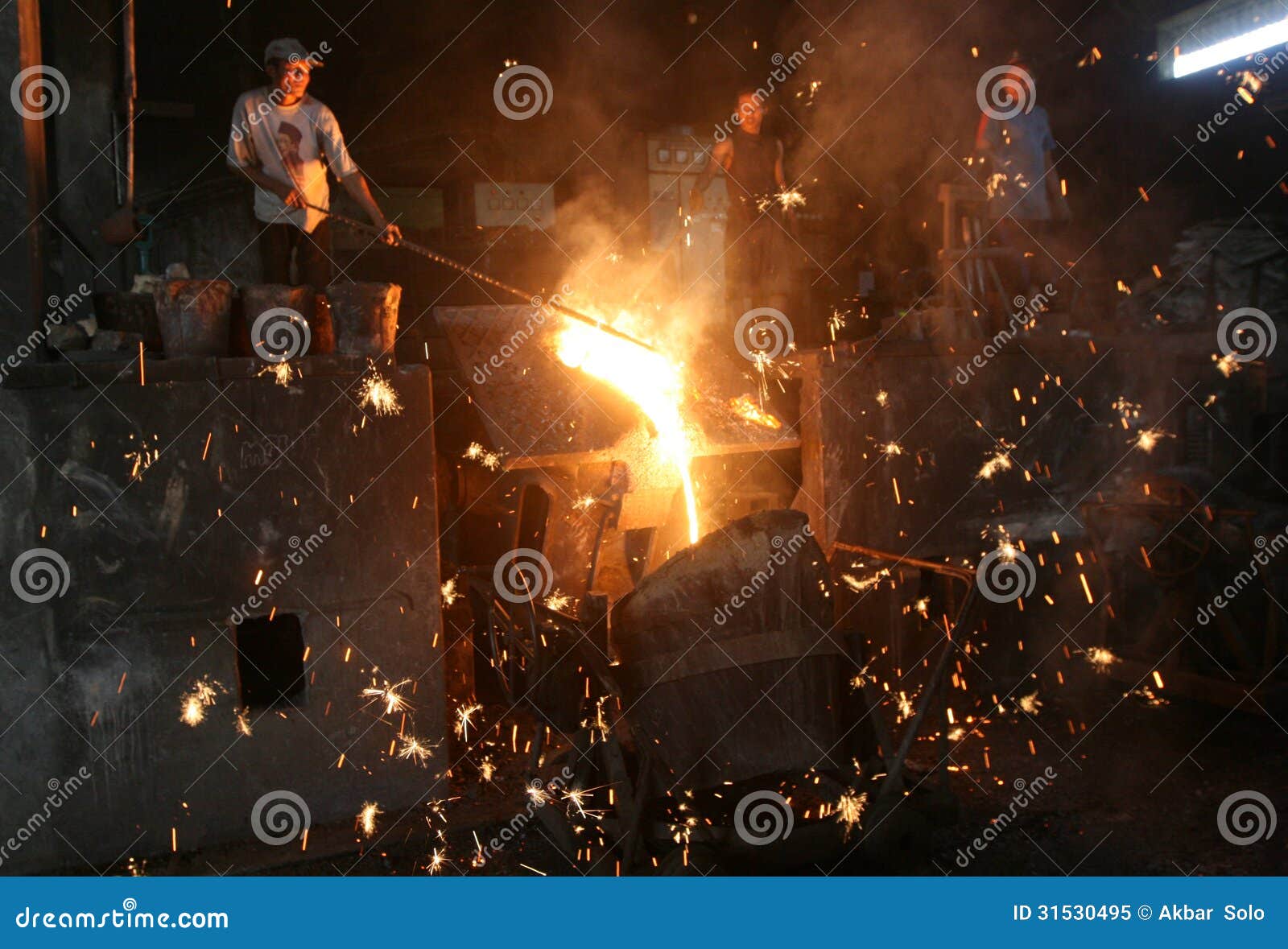 Liquid Metal Casting Production Editorial Image Image of interior