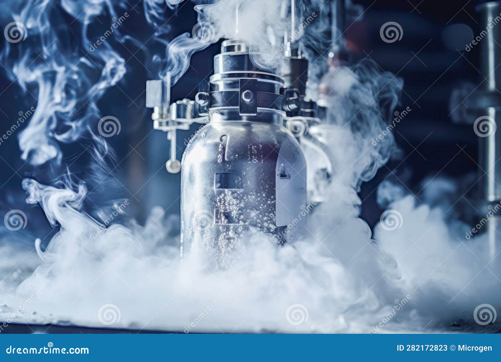 Liquid Nitrogen Used for Longterm Storing of Biological Samples in