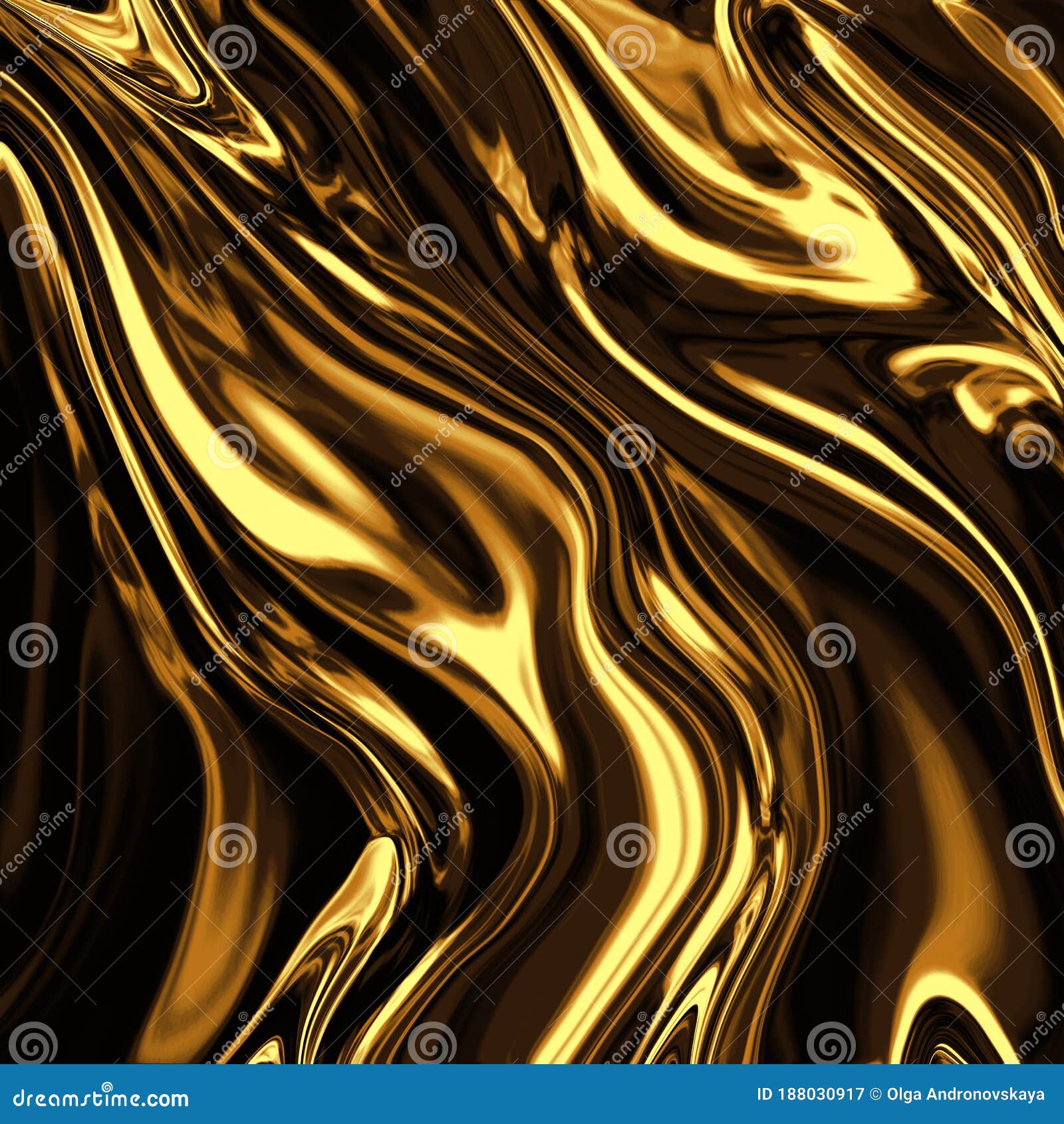 Liquid gold metallic dynamic glossy fluid abstract luxurious