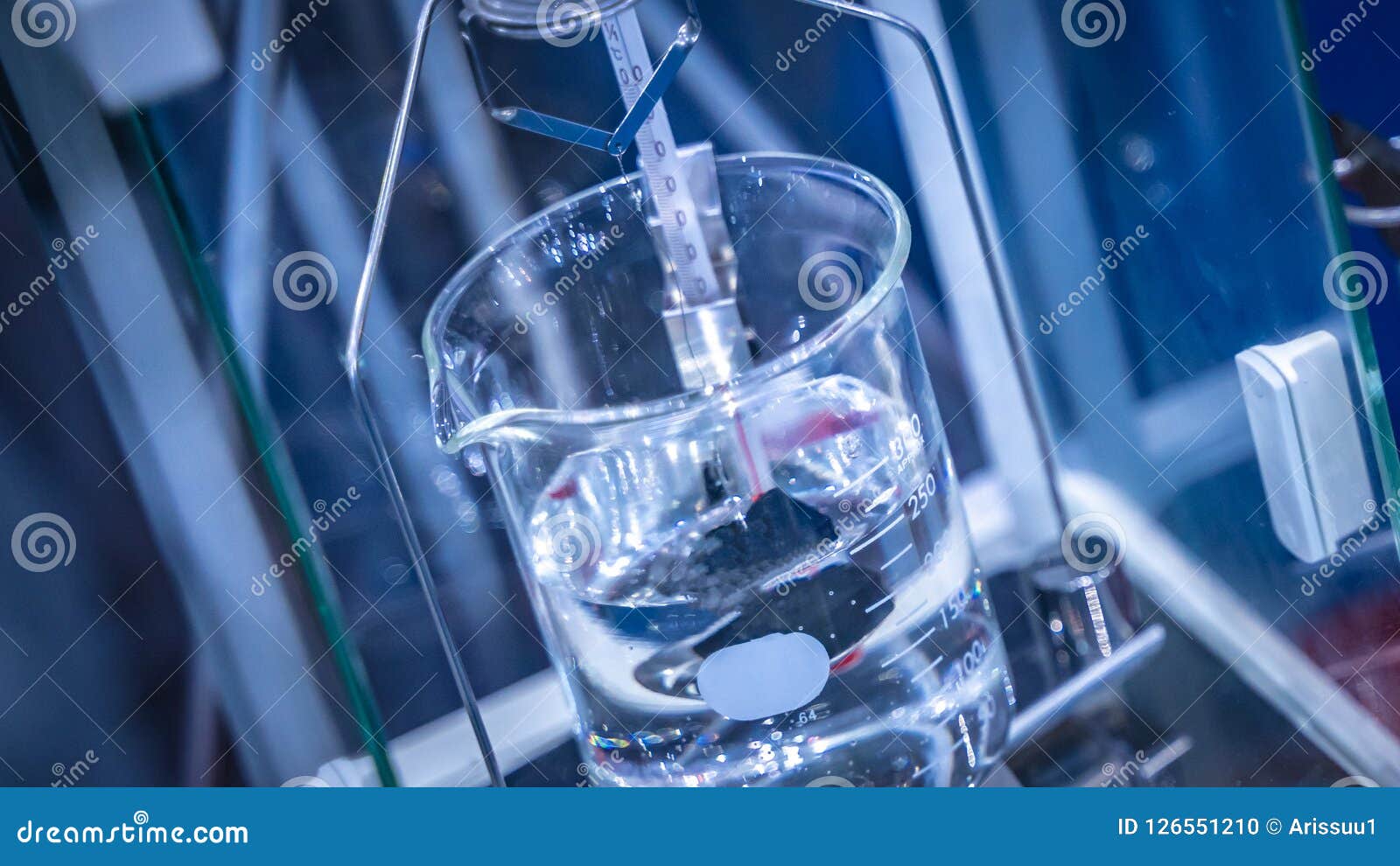 Liquid Solution In Glass Beaker Stock Photo - Image of ...