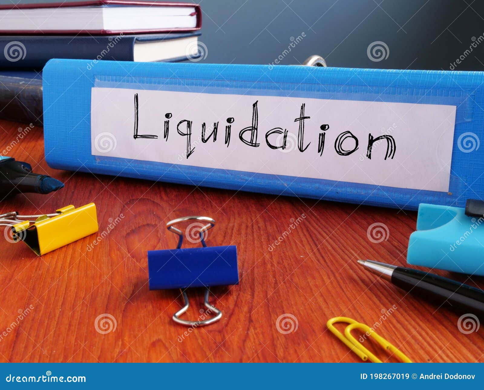 Liquidation is Shown on the Conceptual Business Photo Stock Image