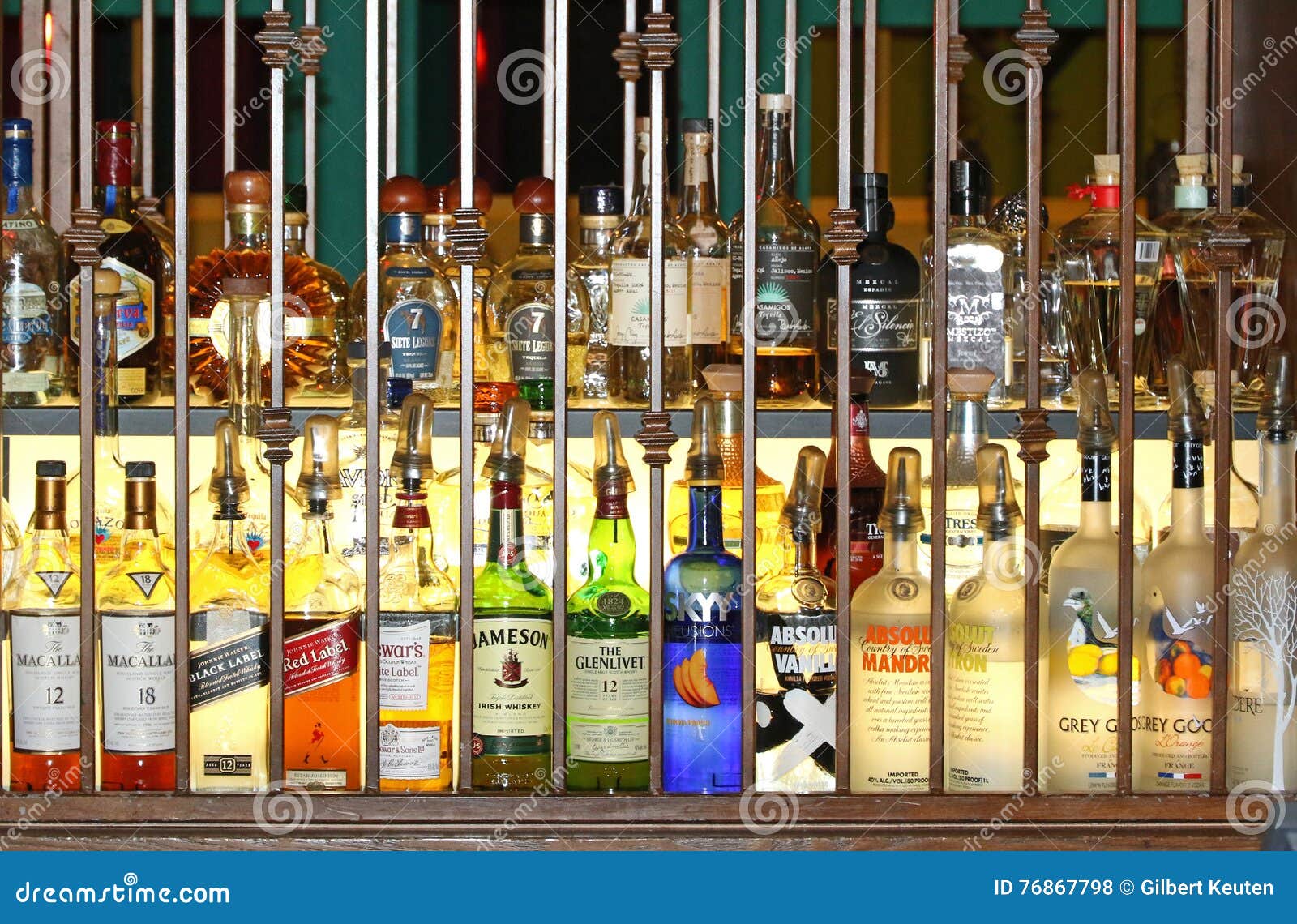 Liquor Bottles Editorial Image 52488068