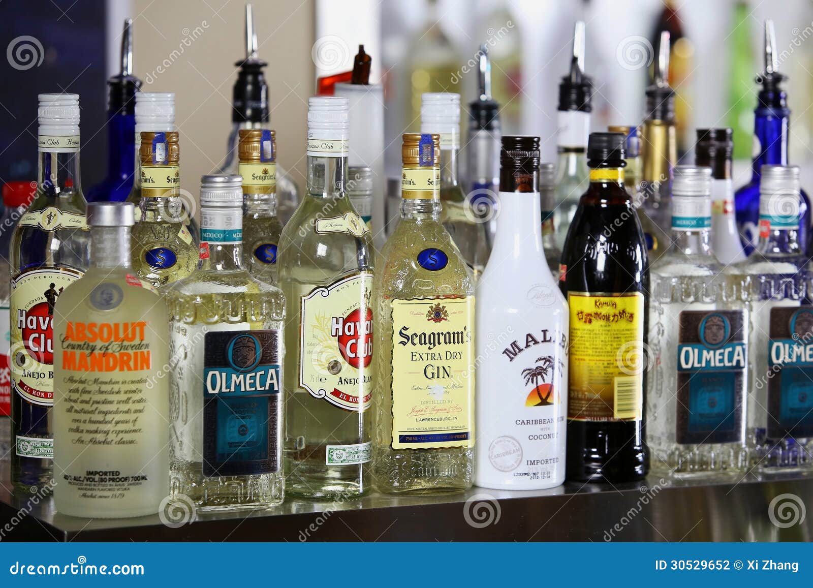 Liquor Shelf in Bar editorial photography. Image of whiskey 30529652