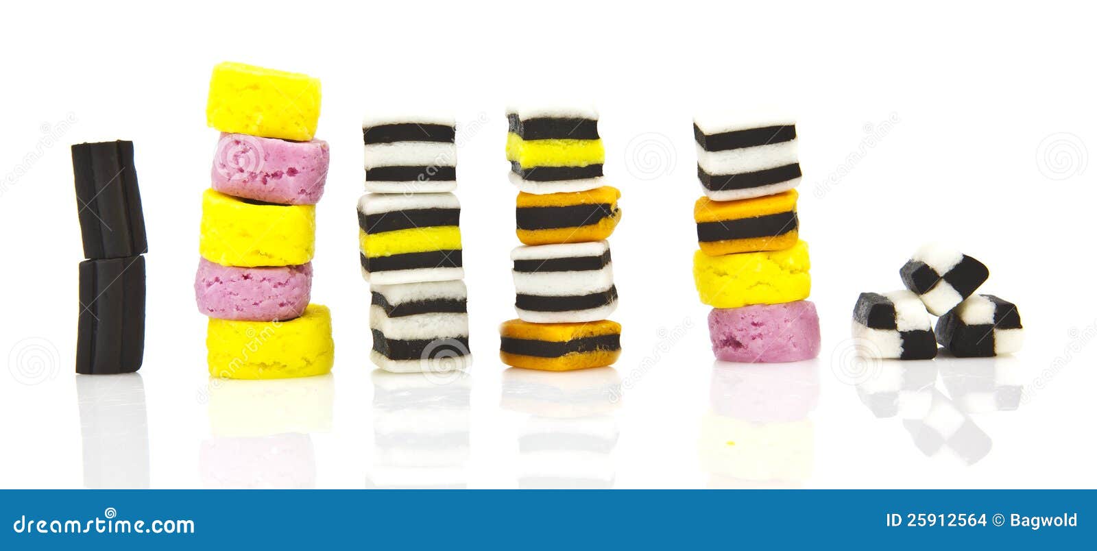 Liquorice allsorts stock photo. Image of blue, gelatine 25912564