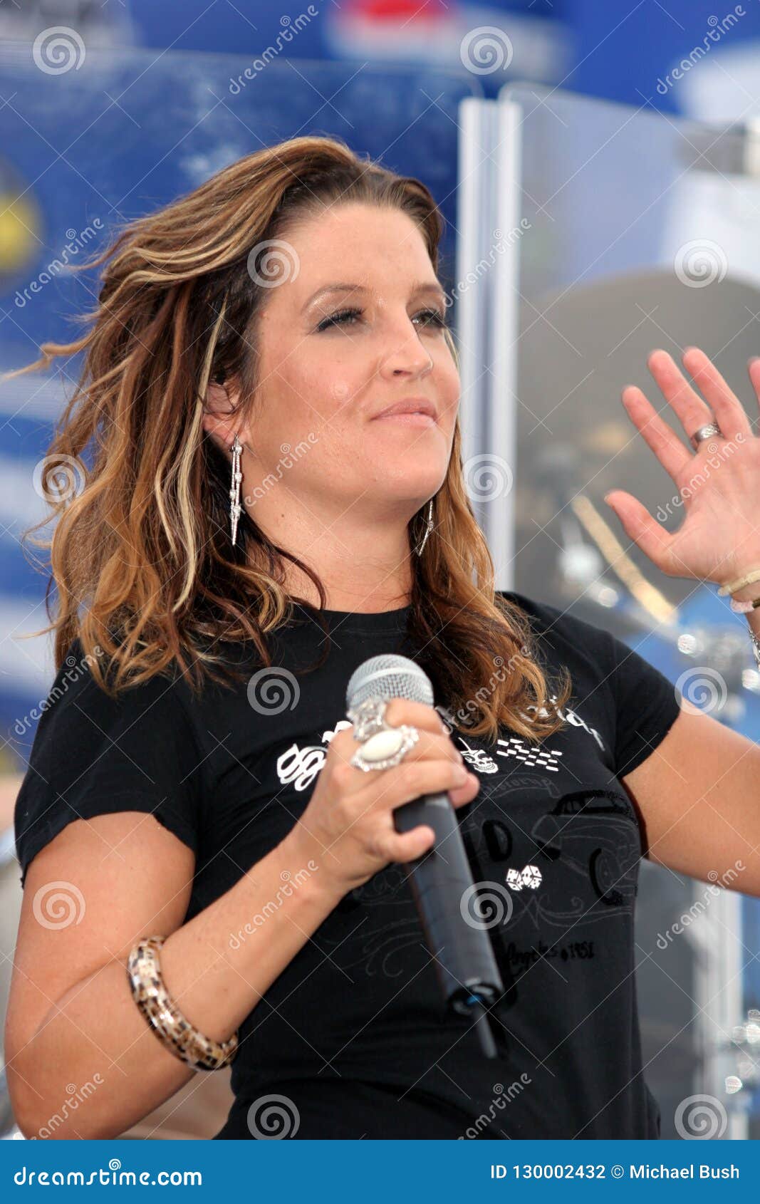 Lisa Marie Presley Performs at Pepsi 400 Editorial Photography - Image ...