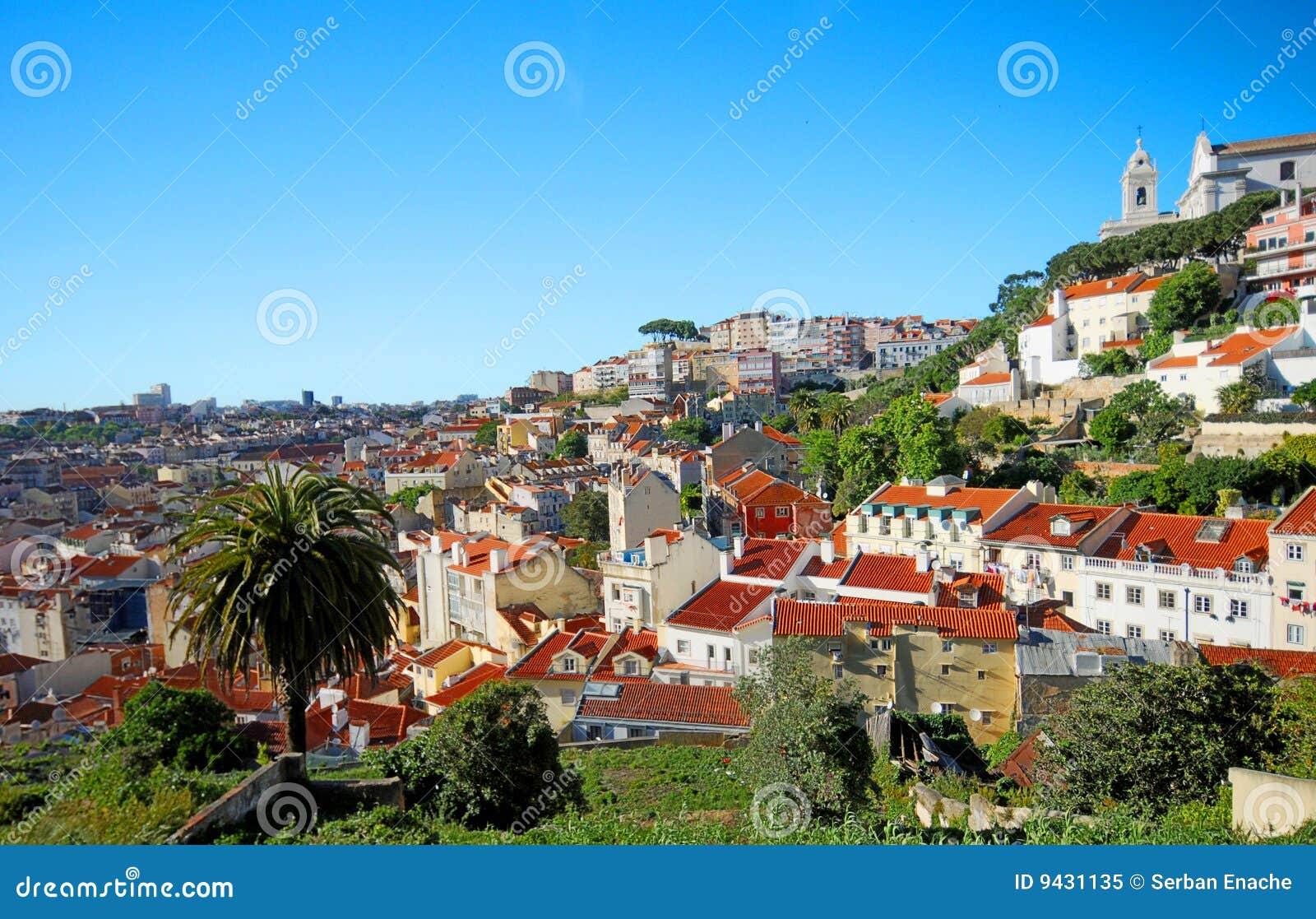 lisbon portugal hillside