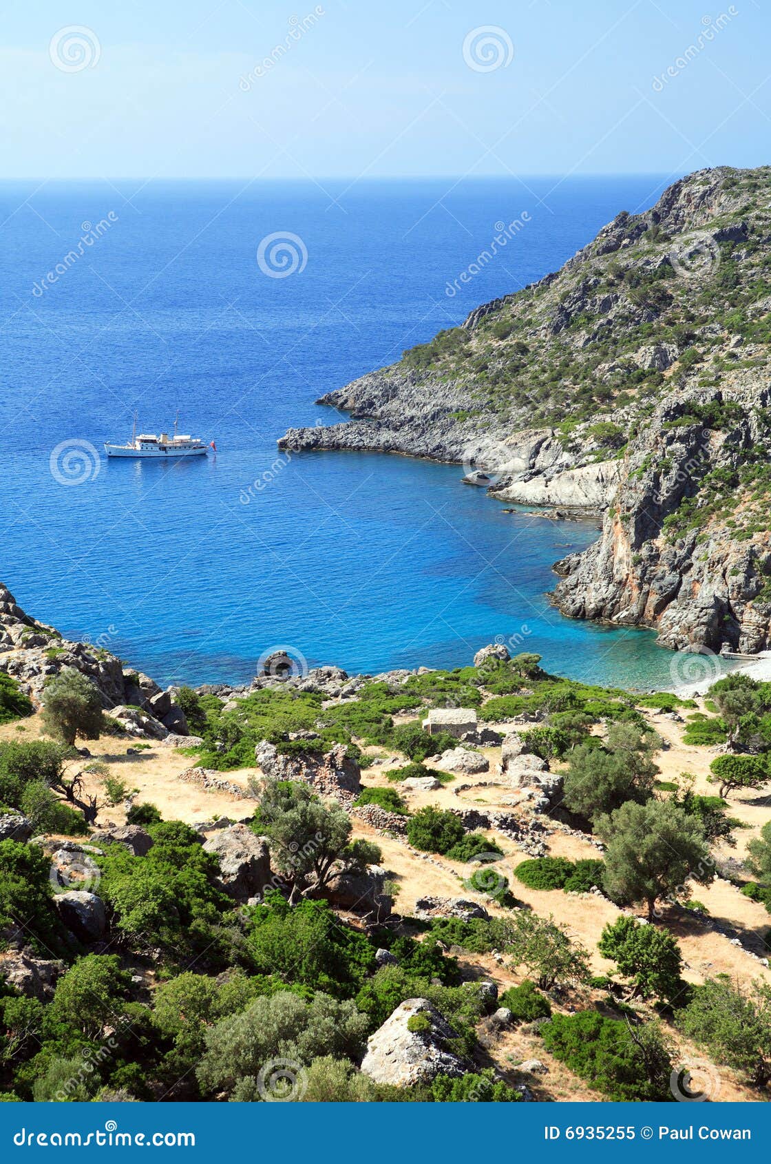 Lissos bay stock image. Image of greek, centre, crete 6935255