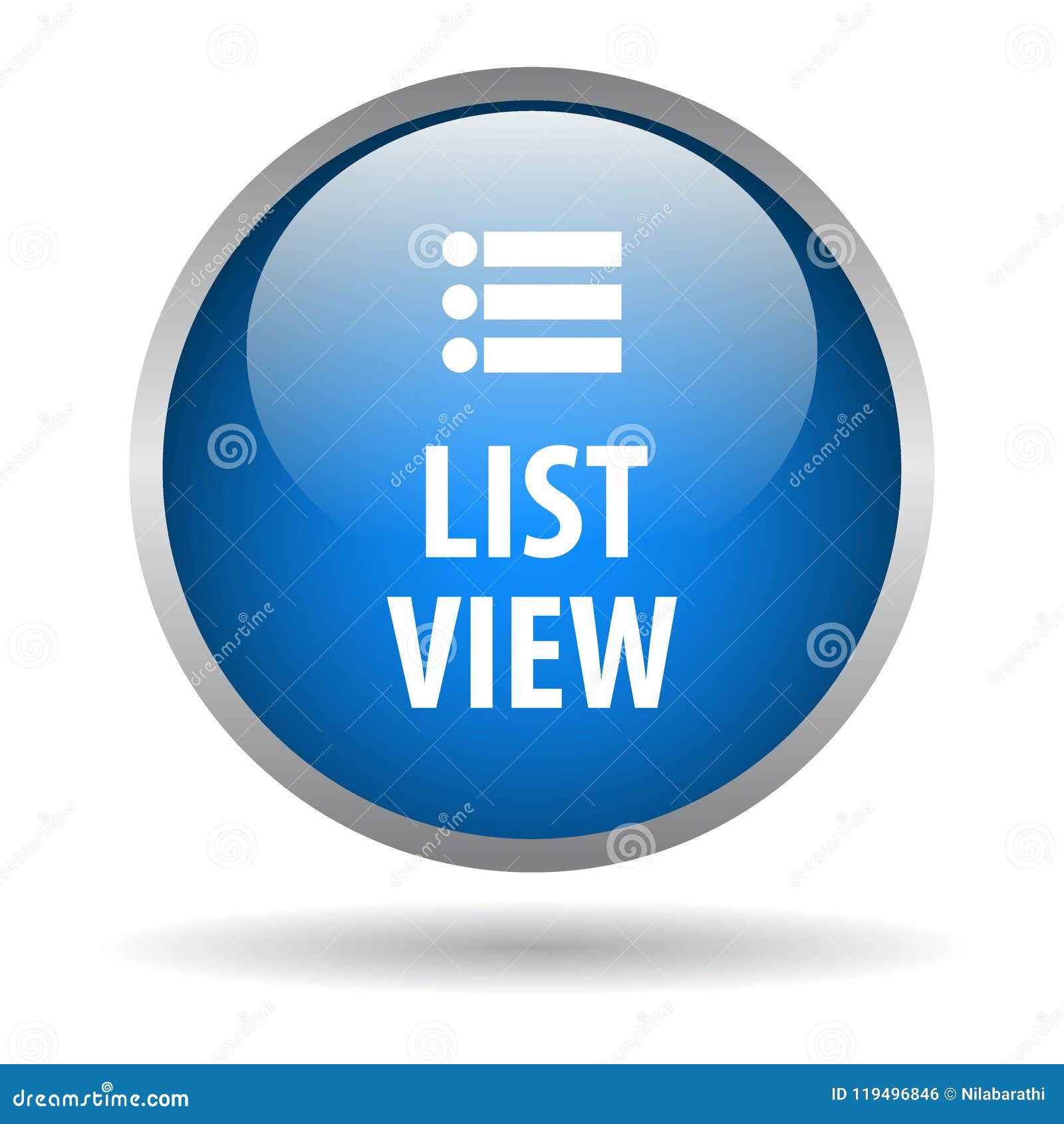 blue view button icon