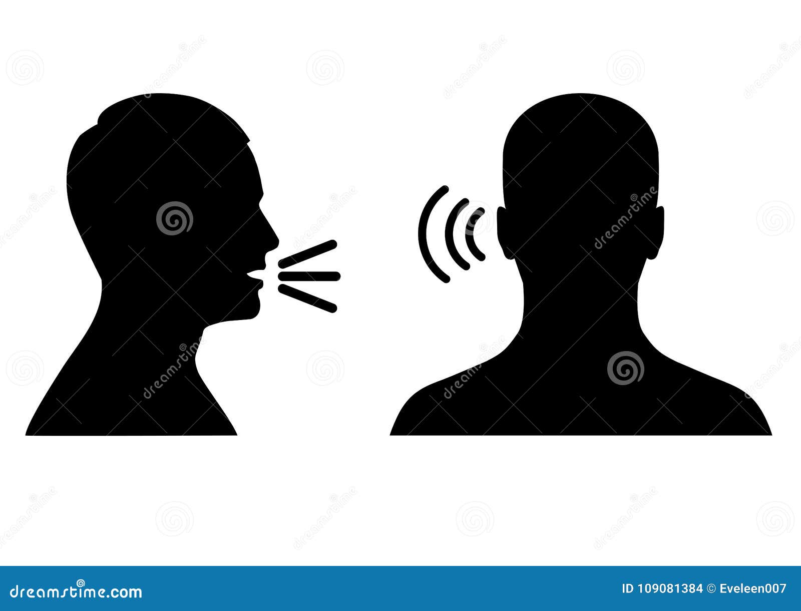 listen and speak icon, voice or sound 