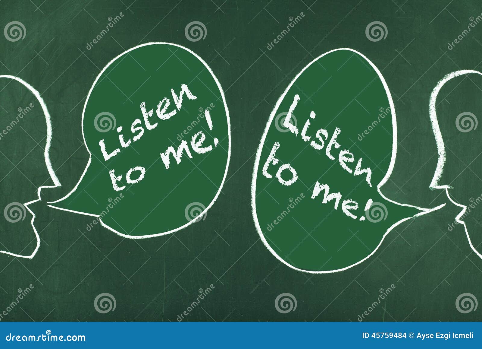 listen to me / discussion communication problem