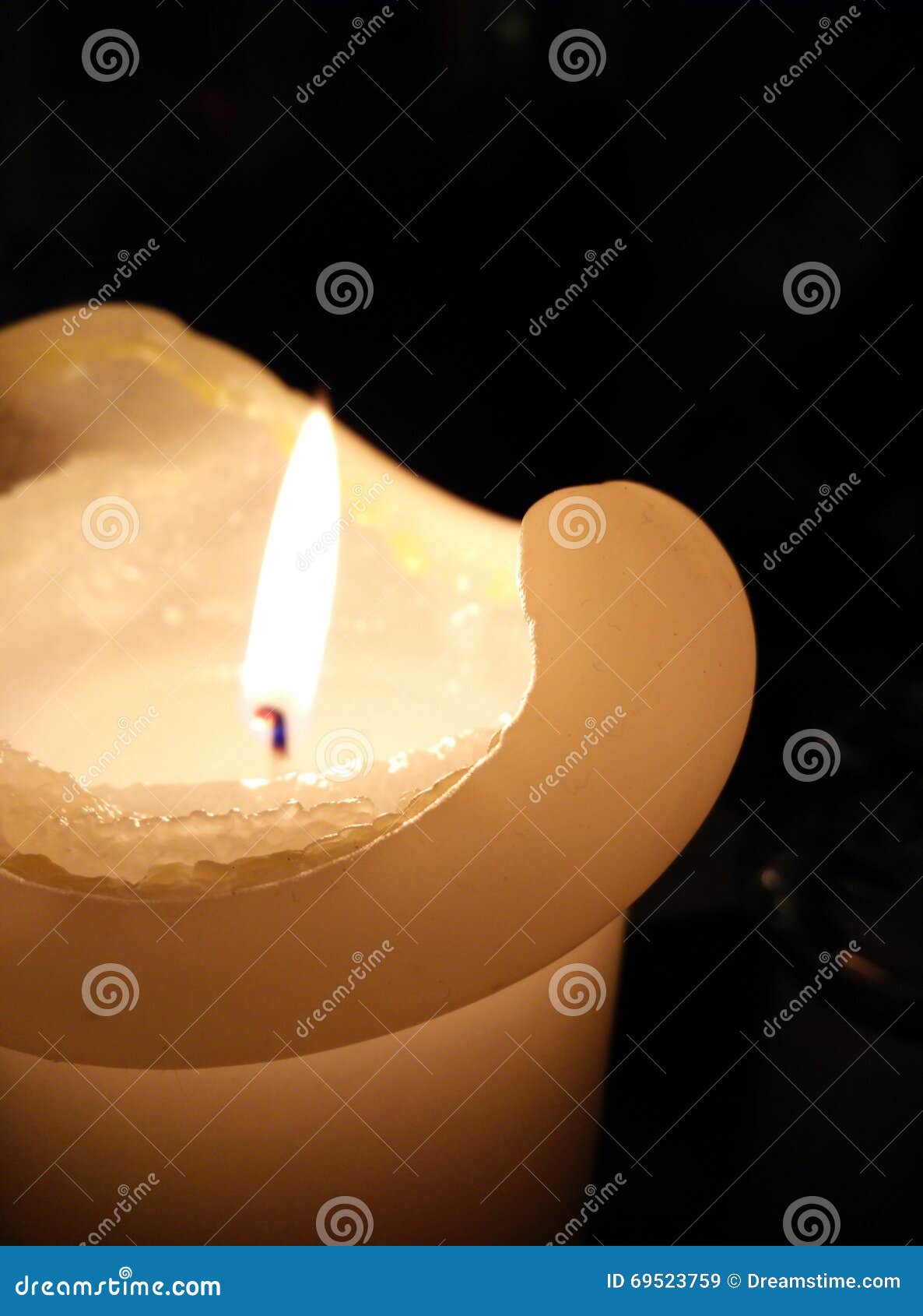 Lit Candle stock image. Image of candle, burn, black 69523759