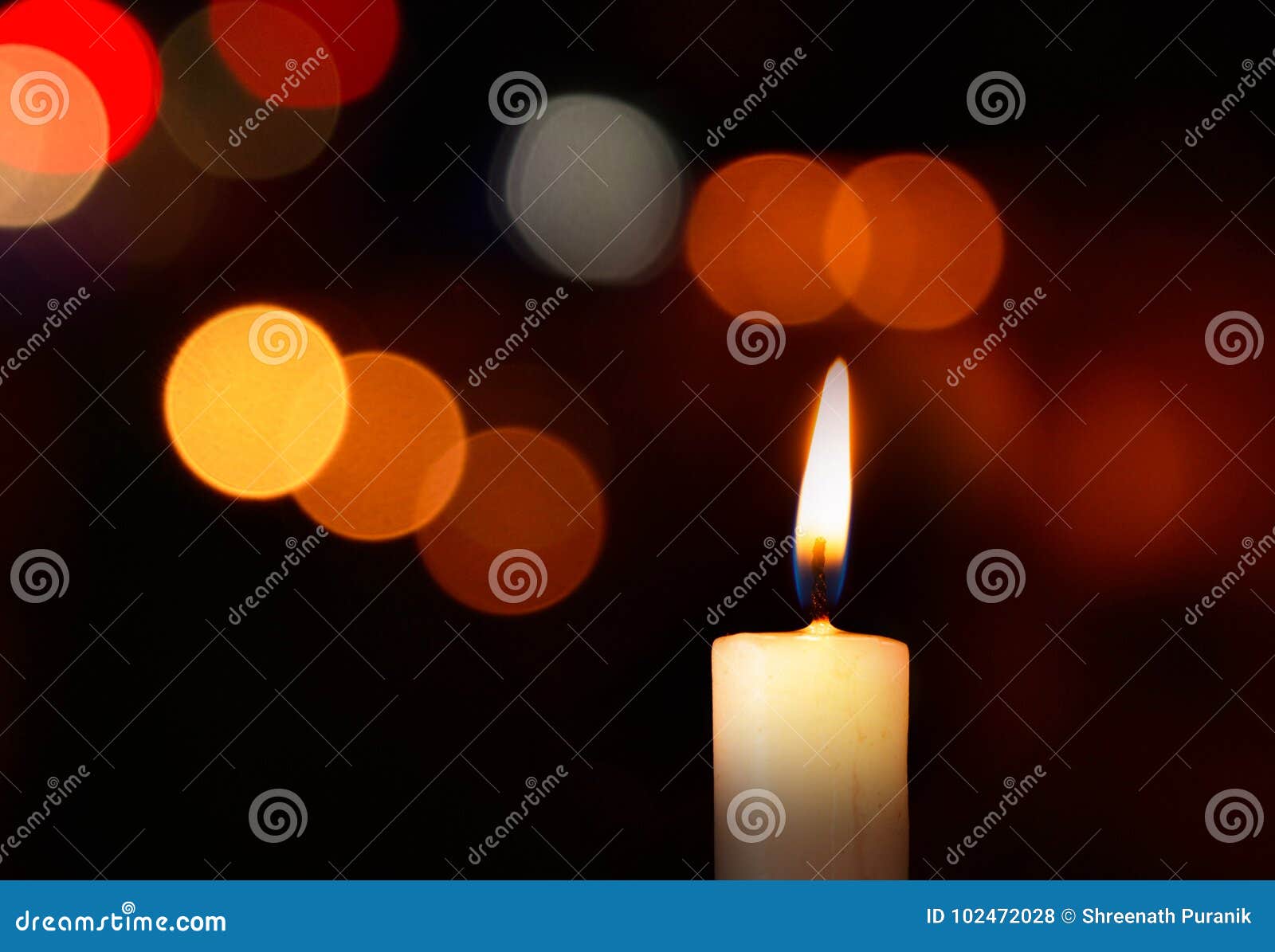 Single Lit Candle with Quite Flame Stock Photo Image of indoors, concept 102472028