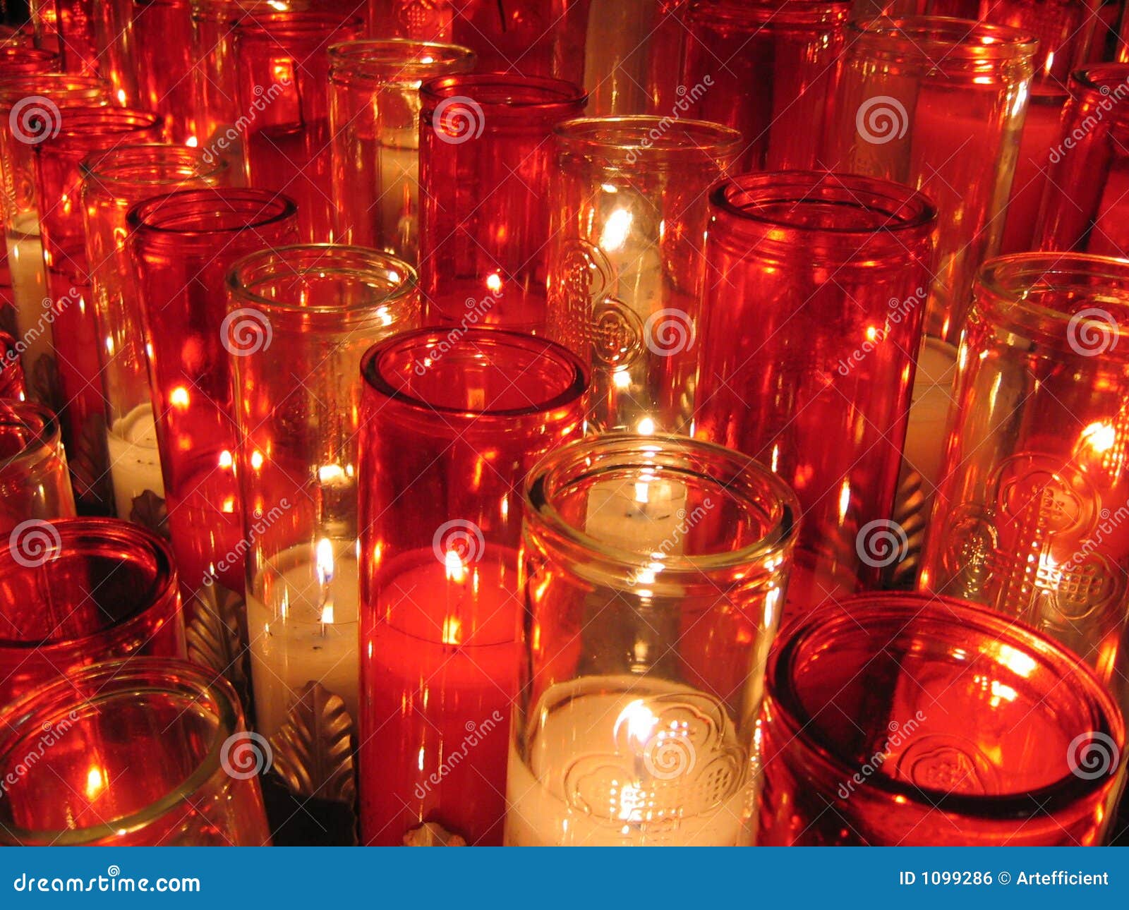 Lit church candles stock photo. Image of burning, cross 1099286