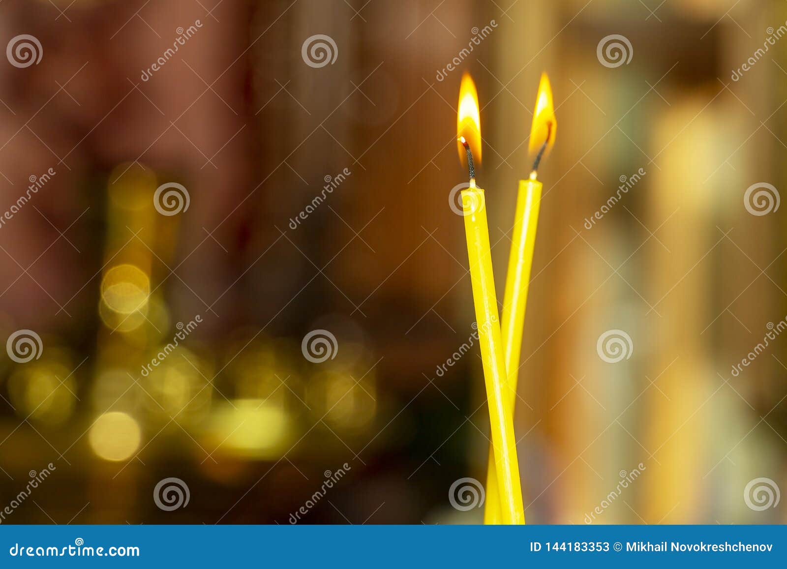 The Lit, Wax, Church Candles Stock Image Image of peace, christ