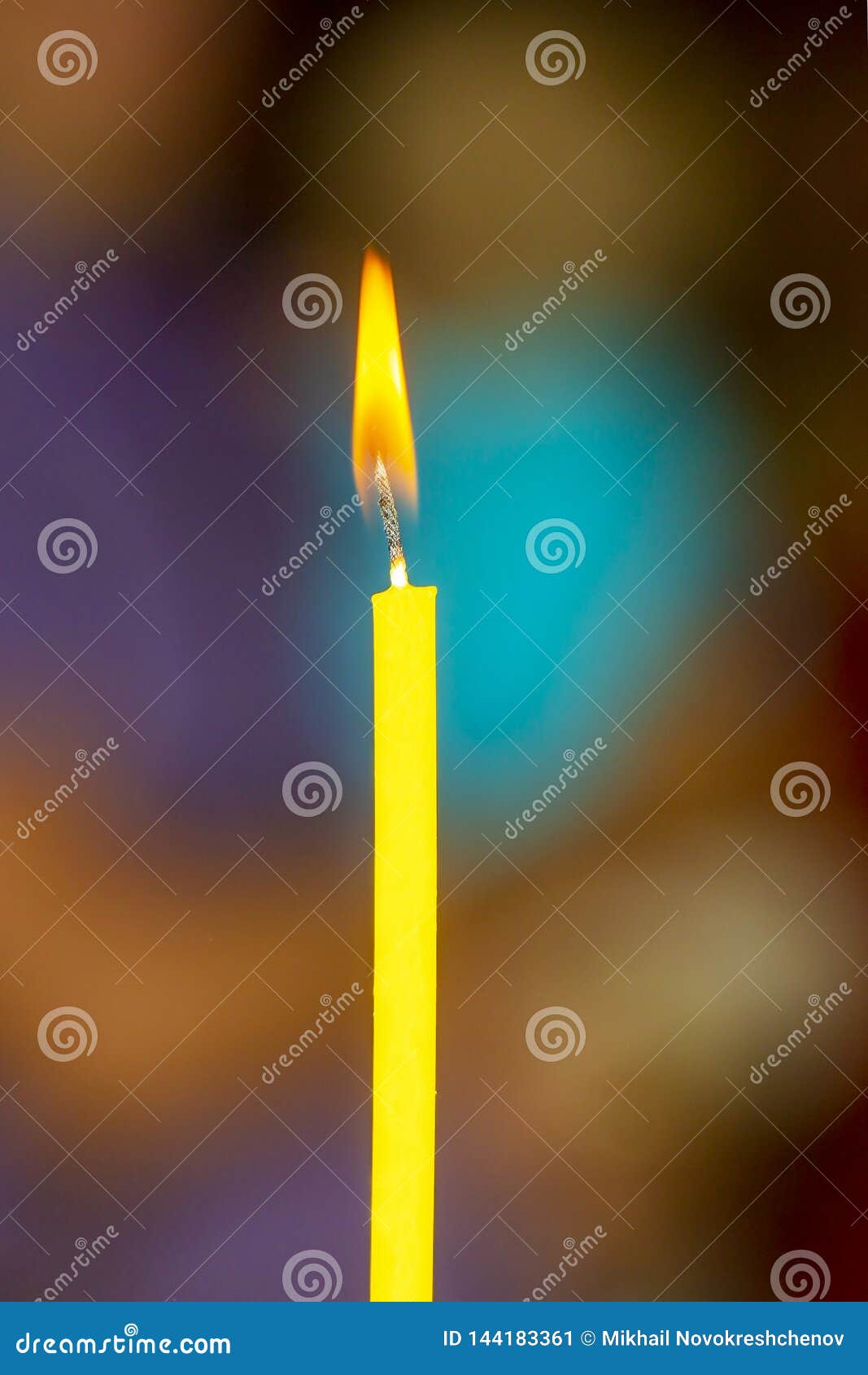The Lit, Wax, Church Candles Stock Image Image of church, glowing
