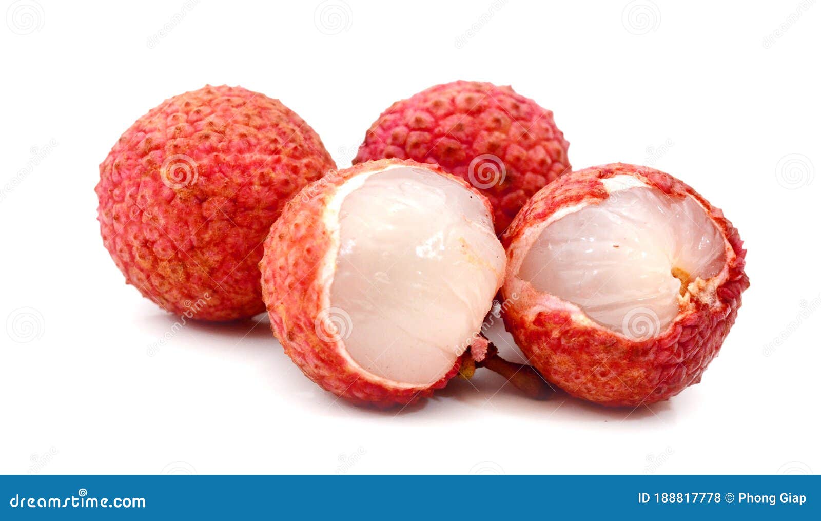 Litchi fruit. stock photo. Image of green, exotic, juicy 188817778