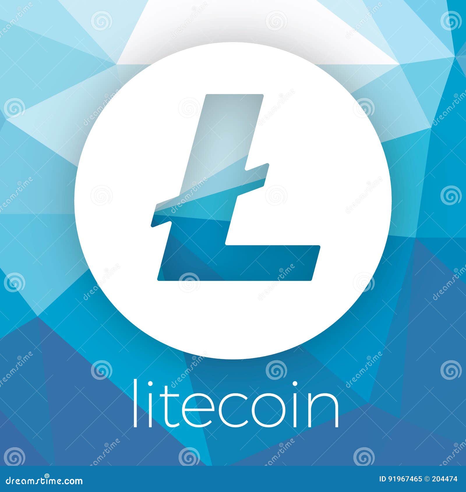 Litecoin LTC Blockchain Cripto Currency Vector Logo Stock Vector -  Illustration of business, contract: 91967465