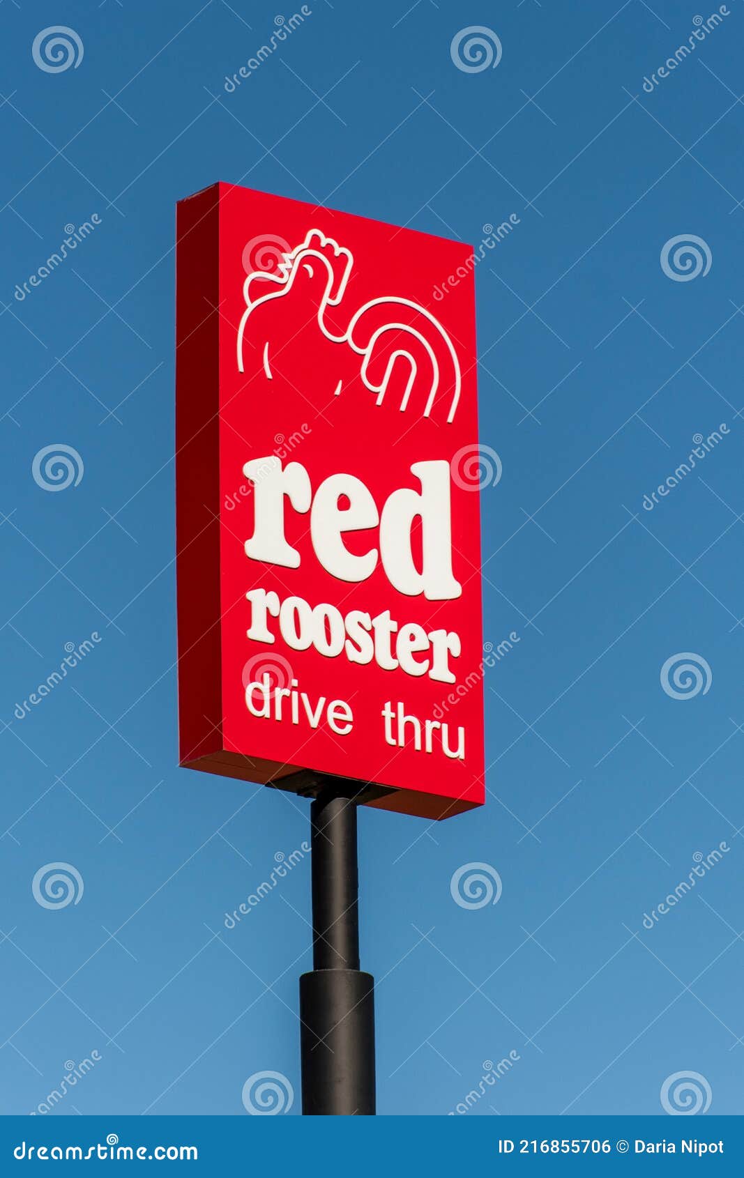 Red Rooster Franchise Fast Food Restaurant Drive Thru Logo Sign Editorial Photo - Image of drive: 216855706