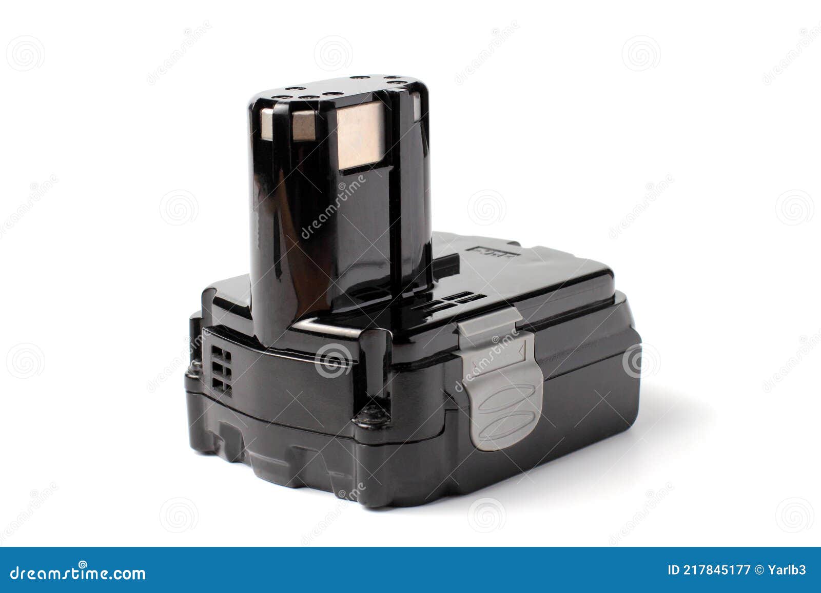 Lithium Battery for Hand Tools or Equipment, White Background, Isolate Stock Image Image of