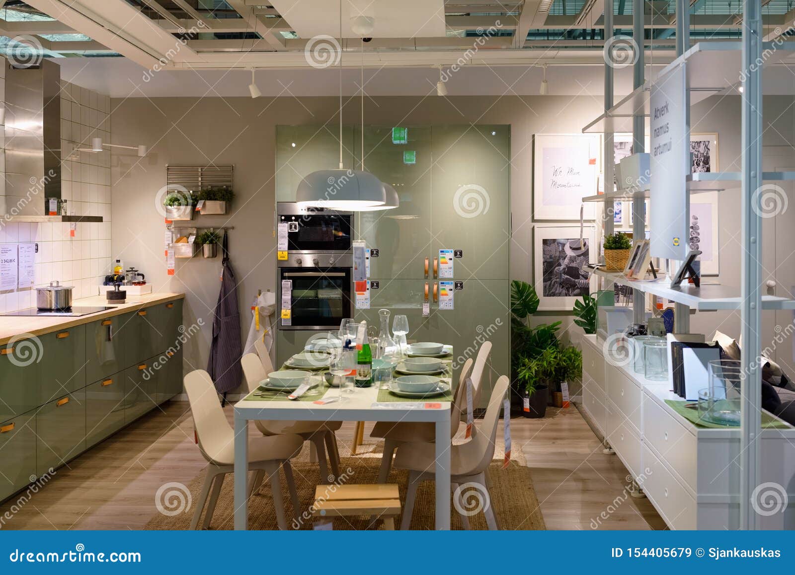 Kitchen Furniture Ikea Store Interior Design Editorial Stock Image