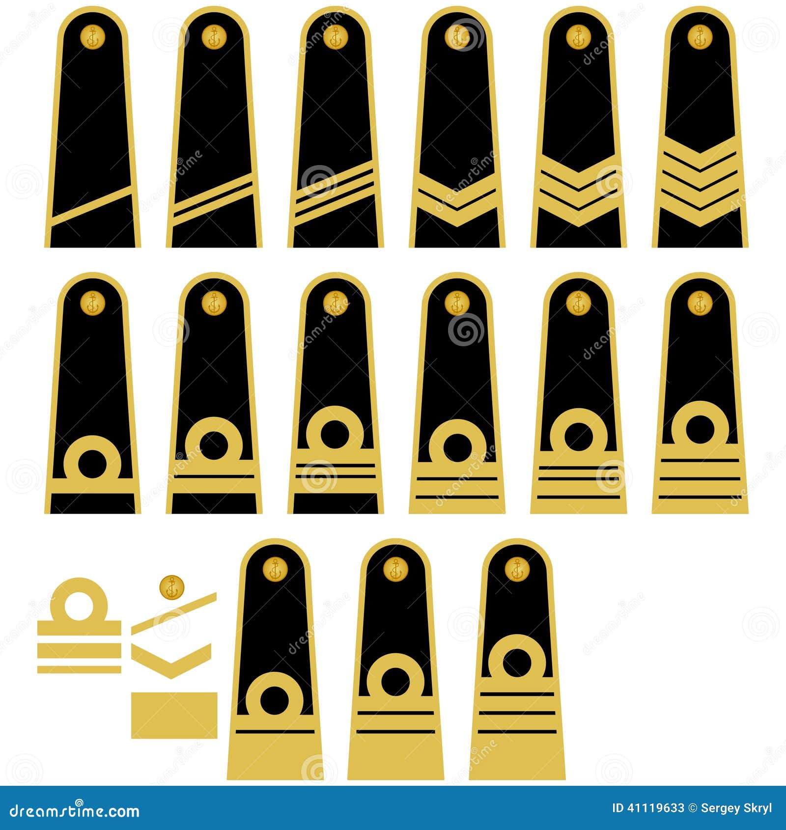 Lithuanian Navy Insignia Stock Illustration - Image: 41119633