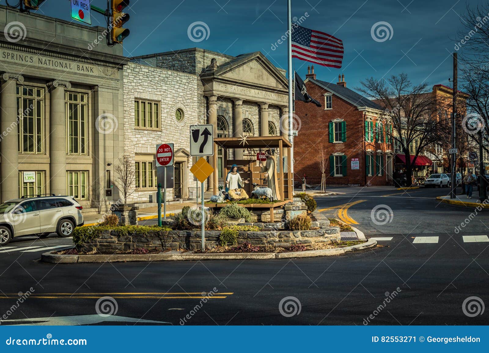 Lititz Nativity Christmas Scene Display Editorial Photo Image of