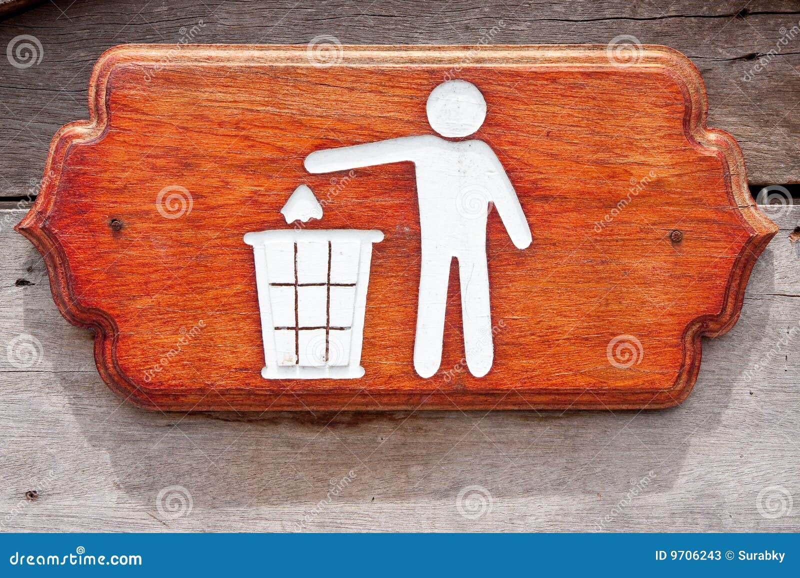 Litter bin sign stock image. Image of removal, trashcan 9706243