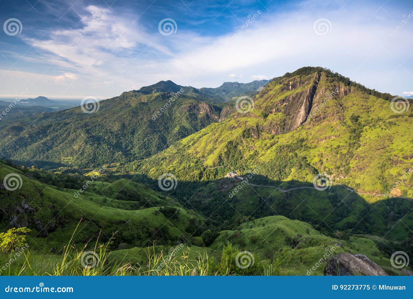 Little Adams Peak in Ella, Sri Lanka. Stock Image - Image of sunrise ...