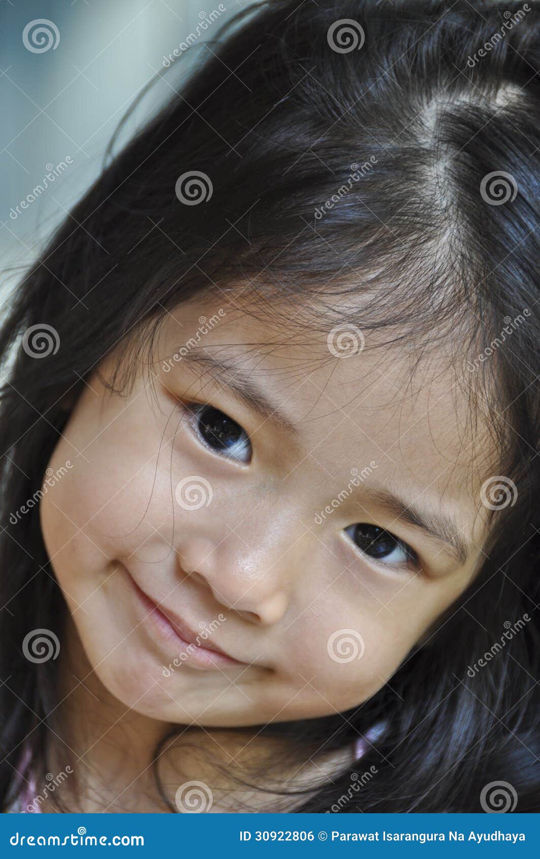 Little Asian girl smile. stock photo. Image of little - 30922806