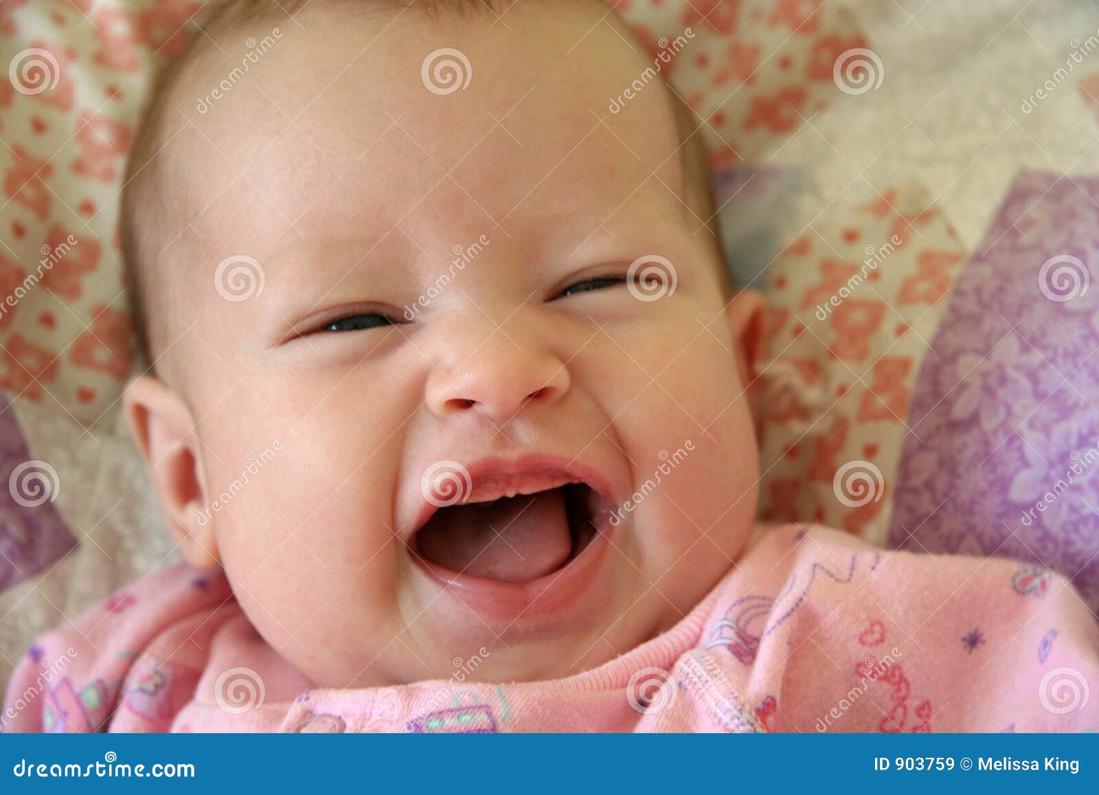 Little Baby Girl Laughing stock image. Image of kids, lovely 903759