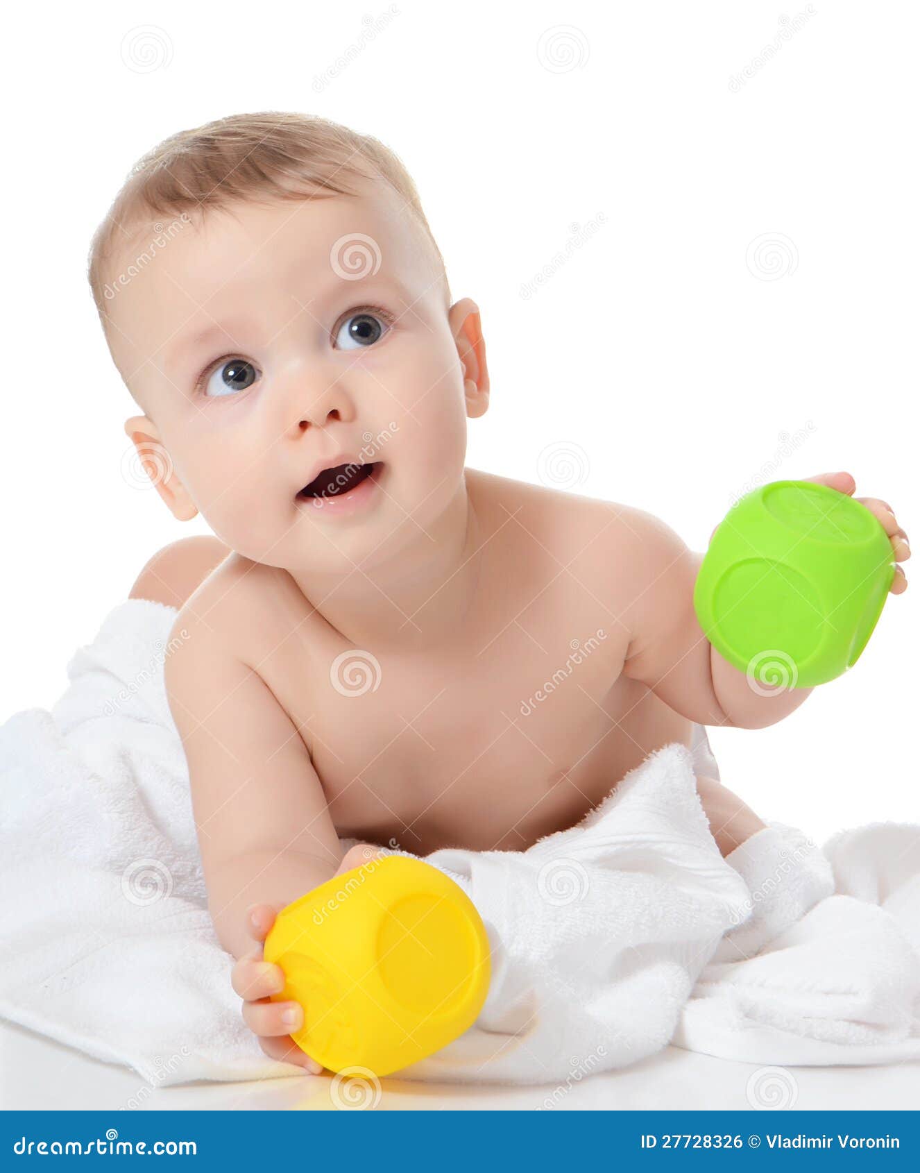 Little baby plays toys stock photo. Image of development - 27728326