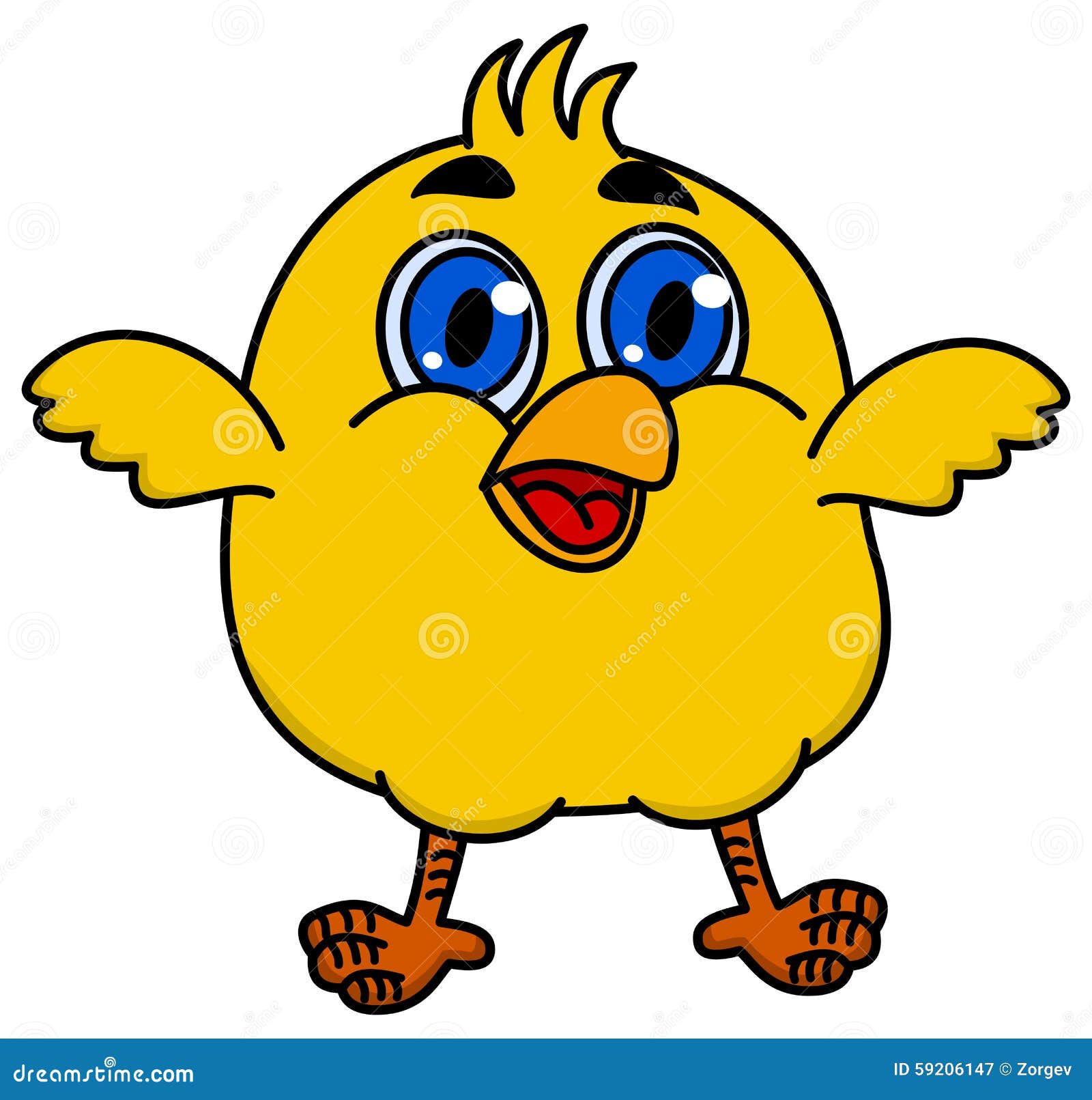 A little bird smiling stock illustration. Illustration of cute - 59206147