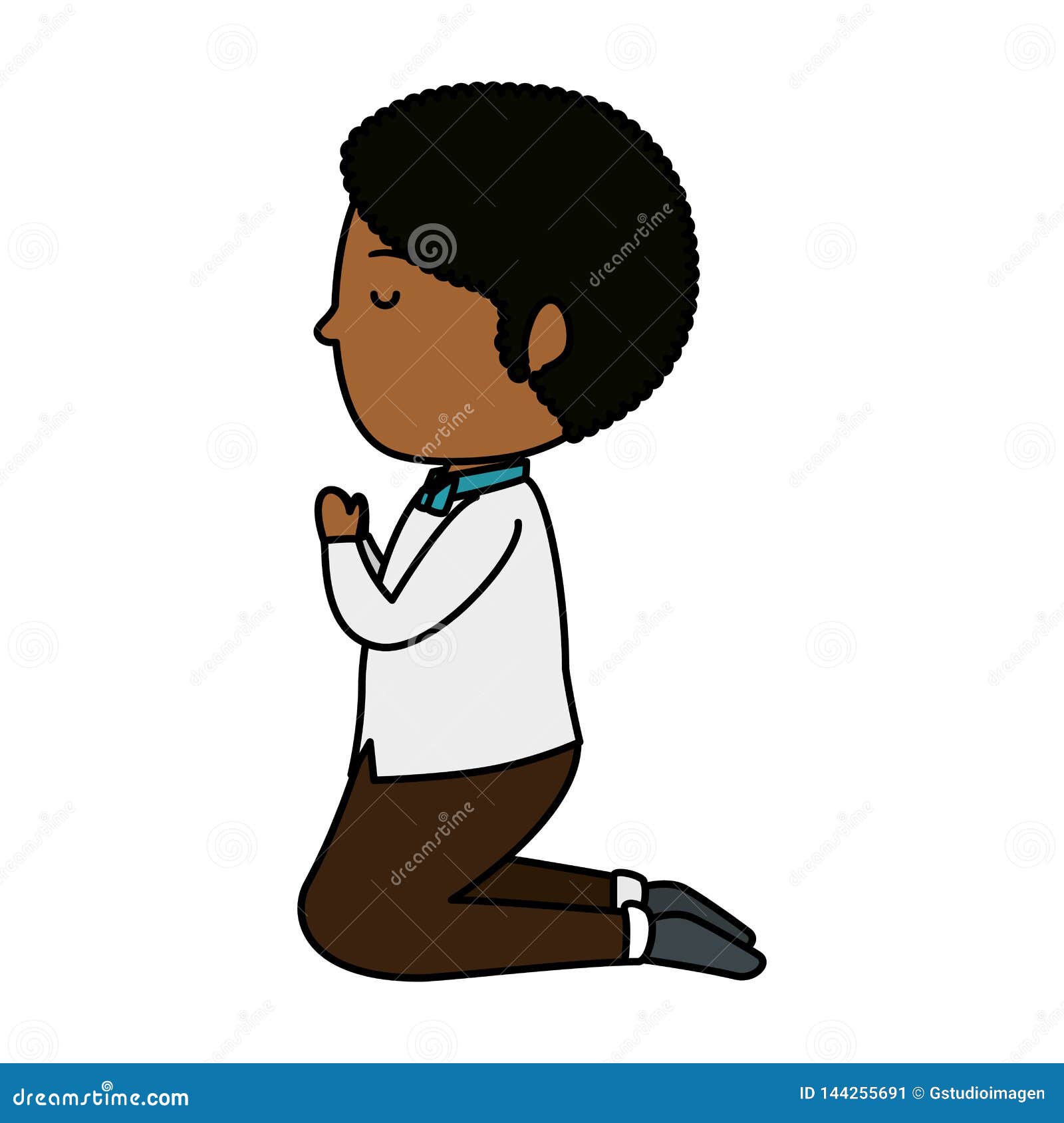 Indian Kneeling Clipart