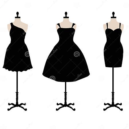 Little black dress vector stock vector. Illustration of lady - 23146131