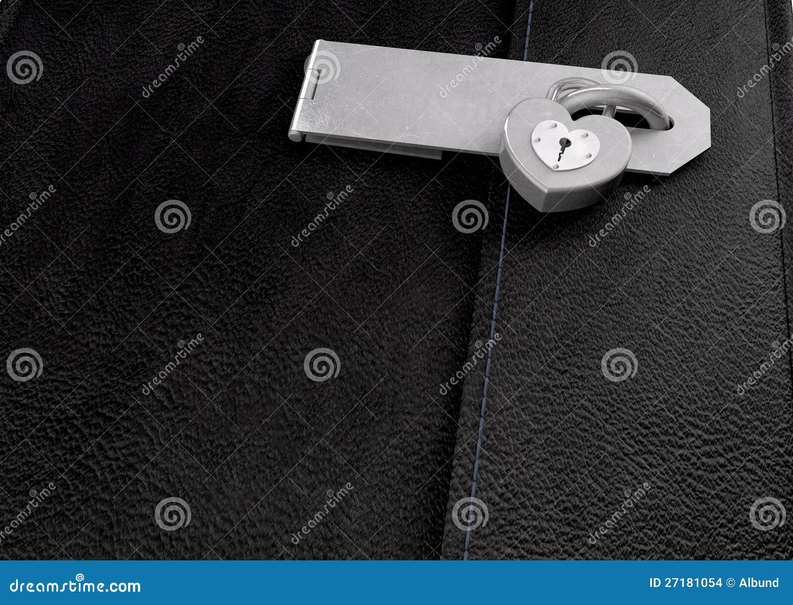 Little Black Leather Locked Diary Stock Photo Image of copy, little