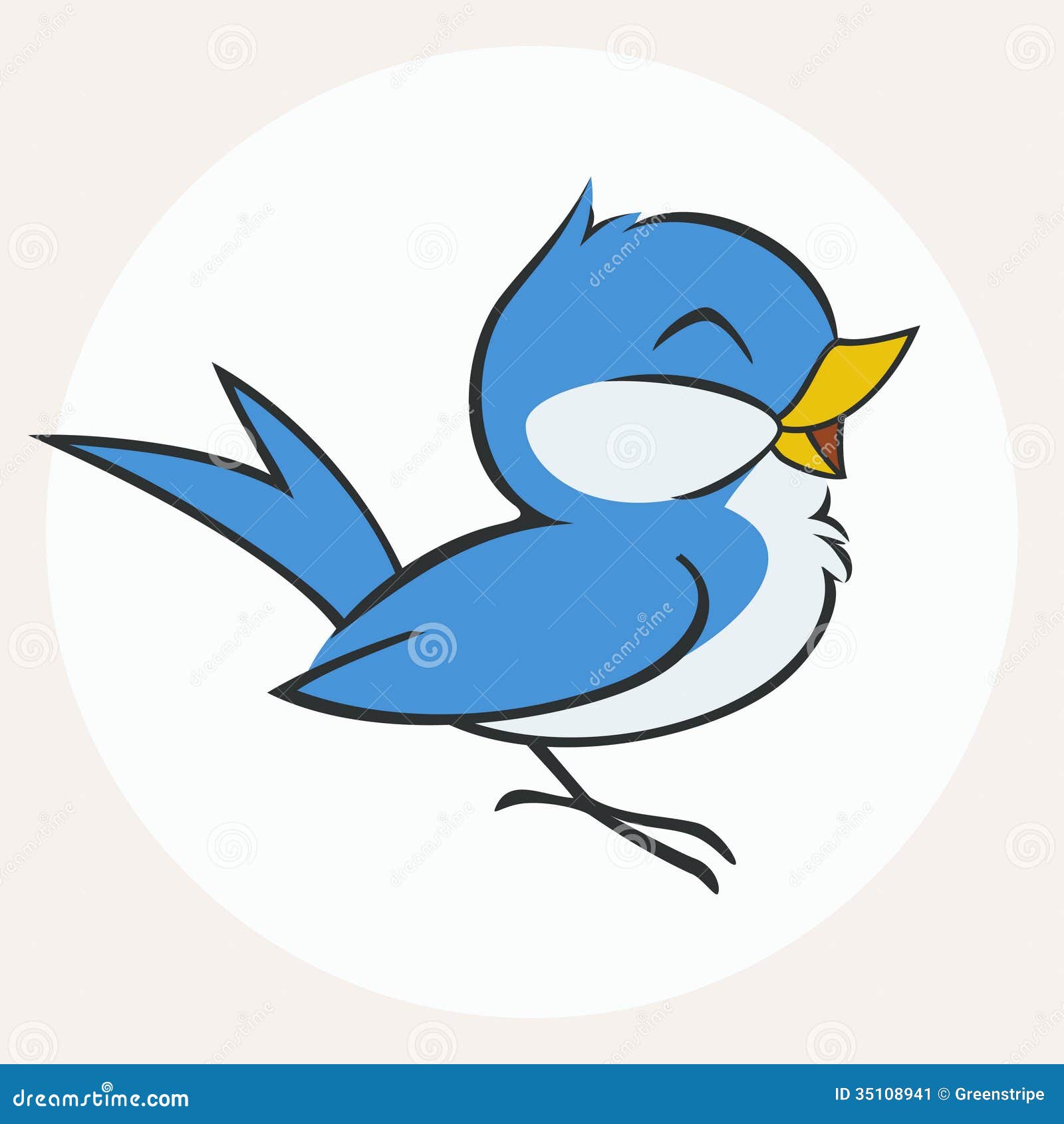 Little Blue Bird stock vector. Illustration of cute, wing - 35108941 Little Blue Bird stock vector. Illustration of cute, wing - 35108941