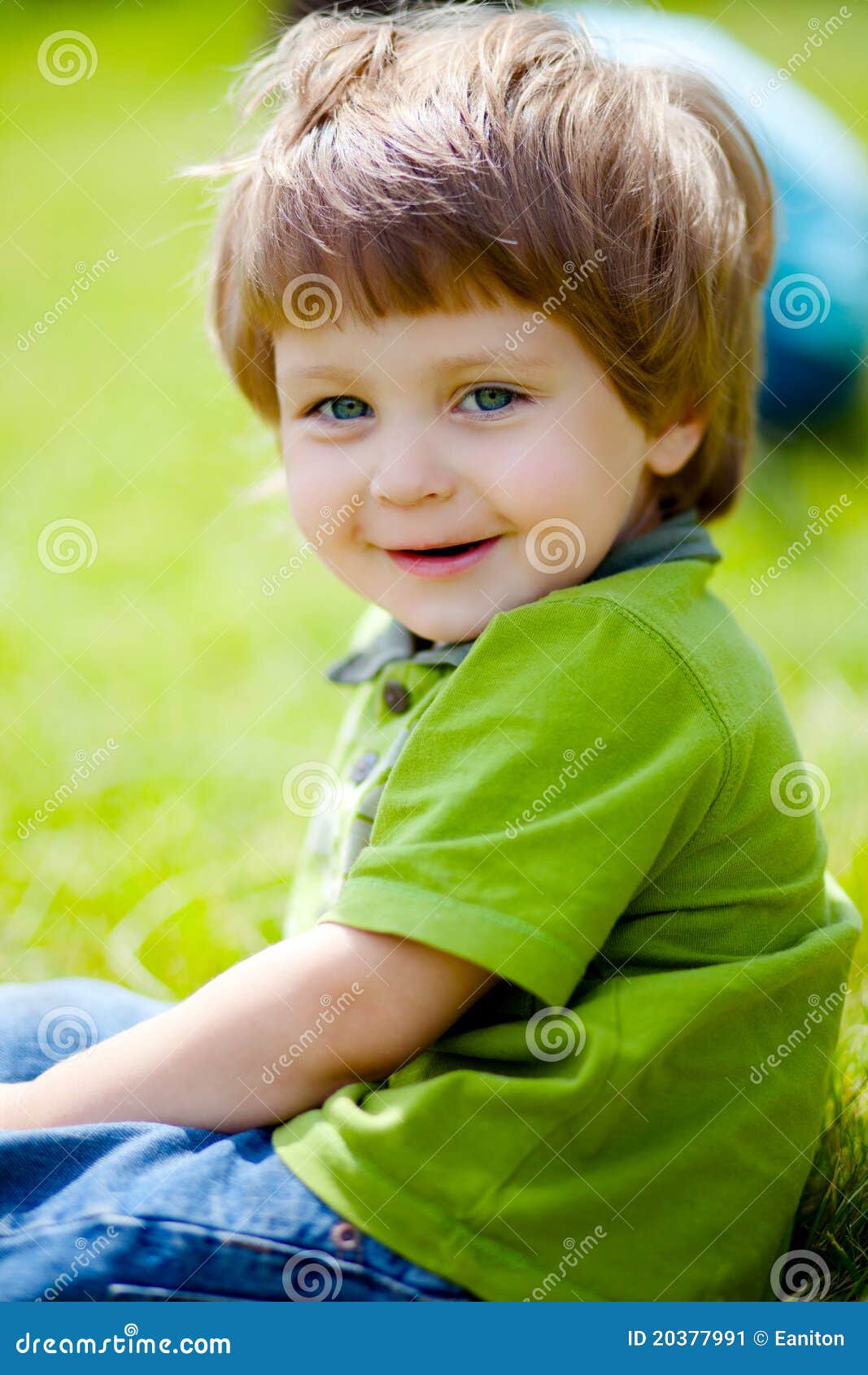 Little boy stock image. Image of meadow, outdoor, toddler 20377991