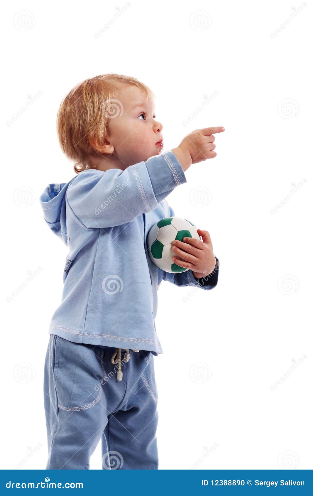 Little boy with ball stock photo. Image of isolated, child 12388890