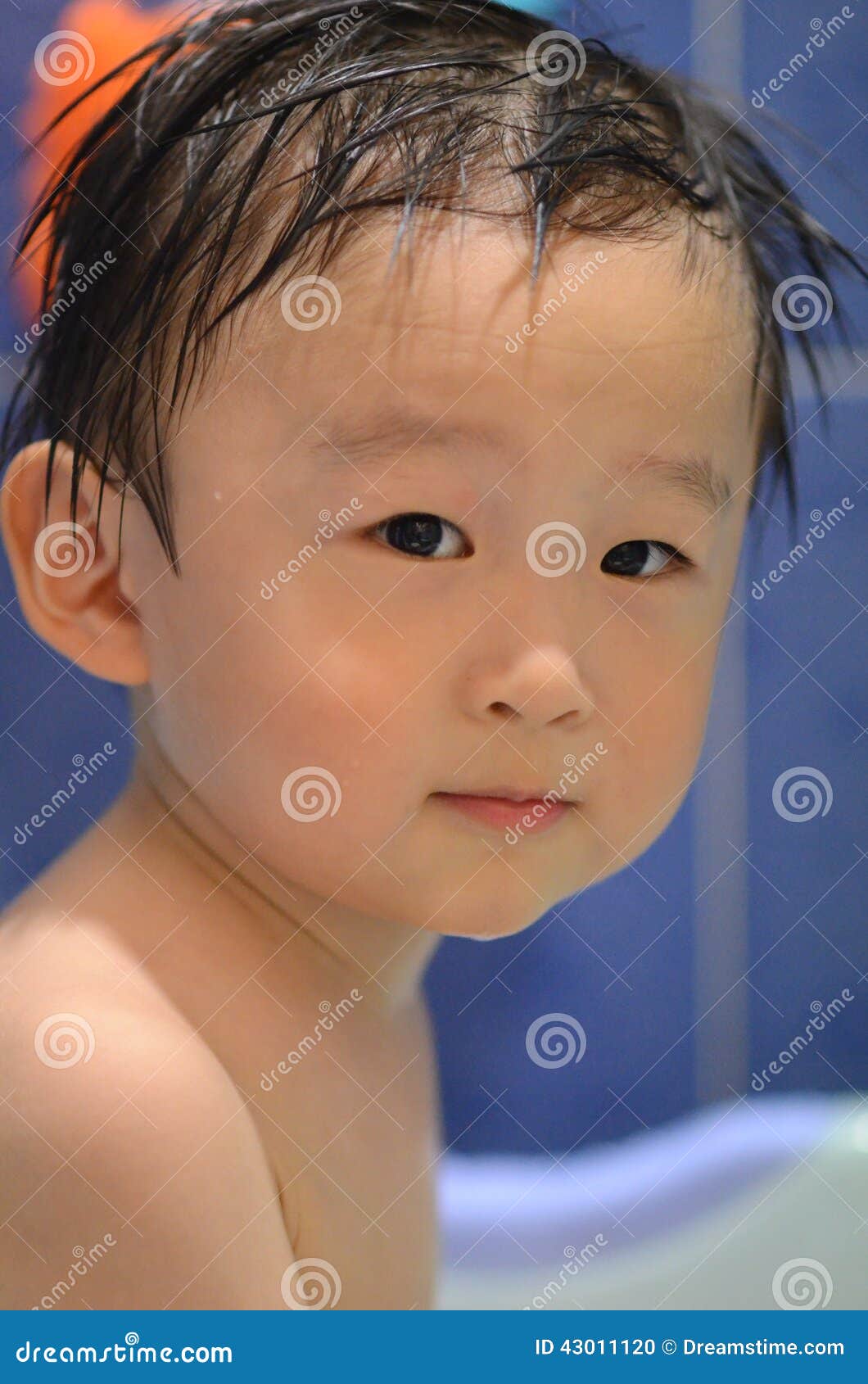 Little Boy at Bath stock photo. Image of happy, cute 43011120